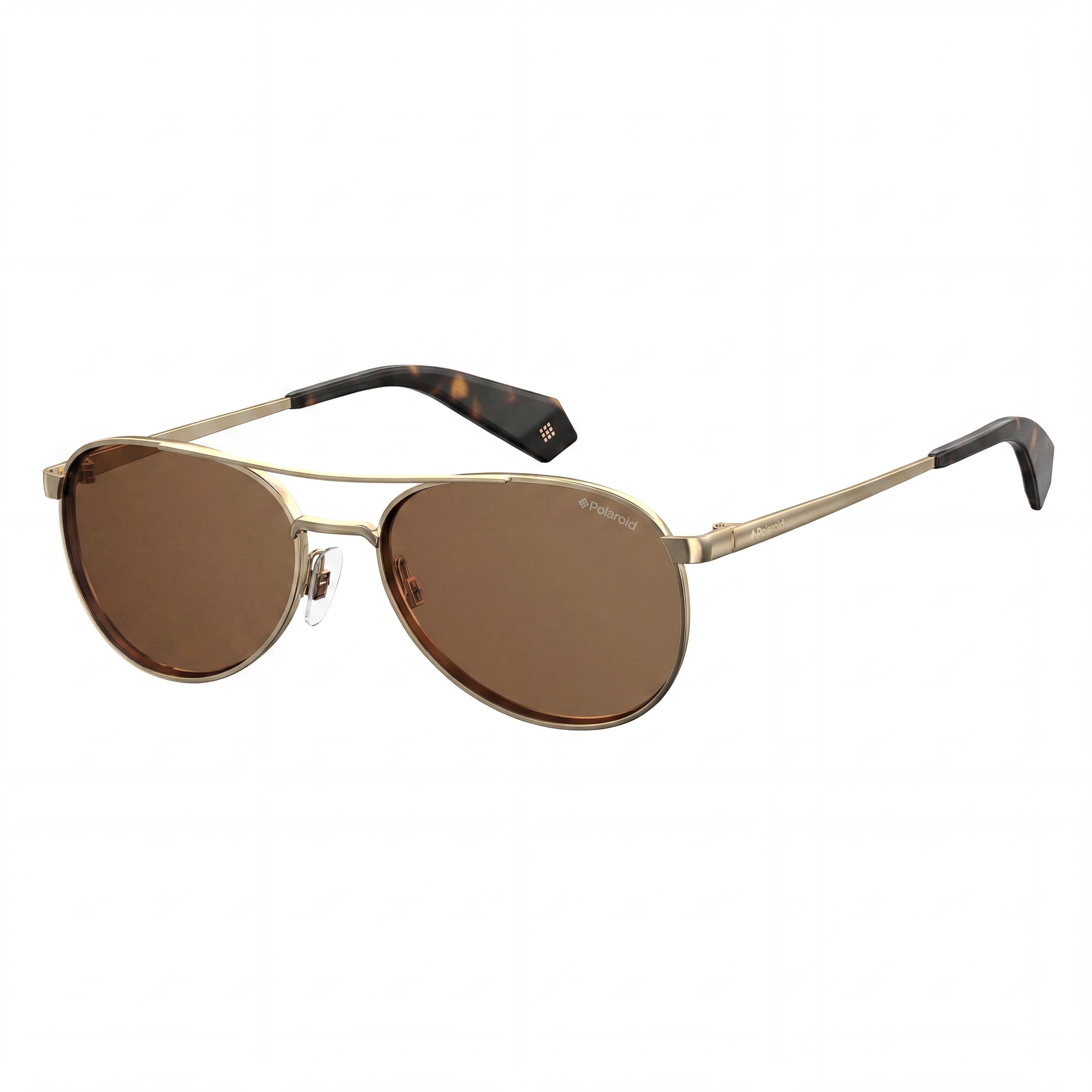 Gafas de sol Polaroid Pld 6070/S/X para mujer, color dorado/carey, de acero inoxidable, color marrón oscuro, polarizadas, con protección UV, 56 mm, Photo 1