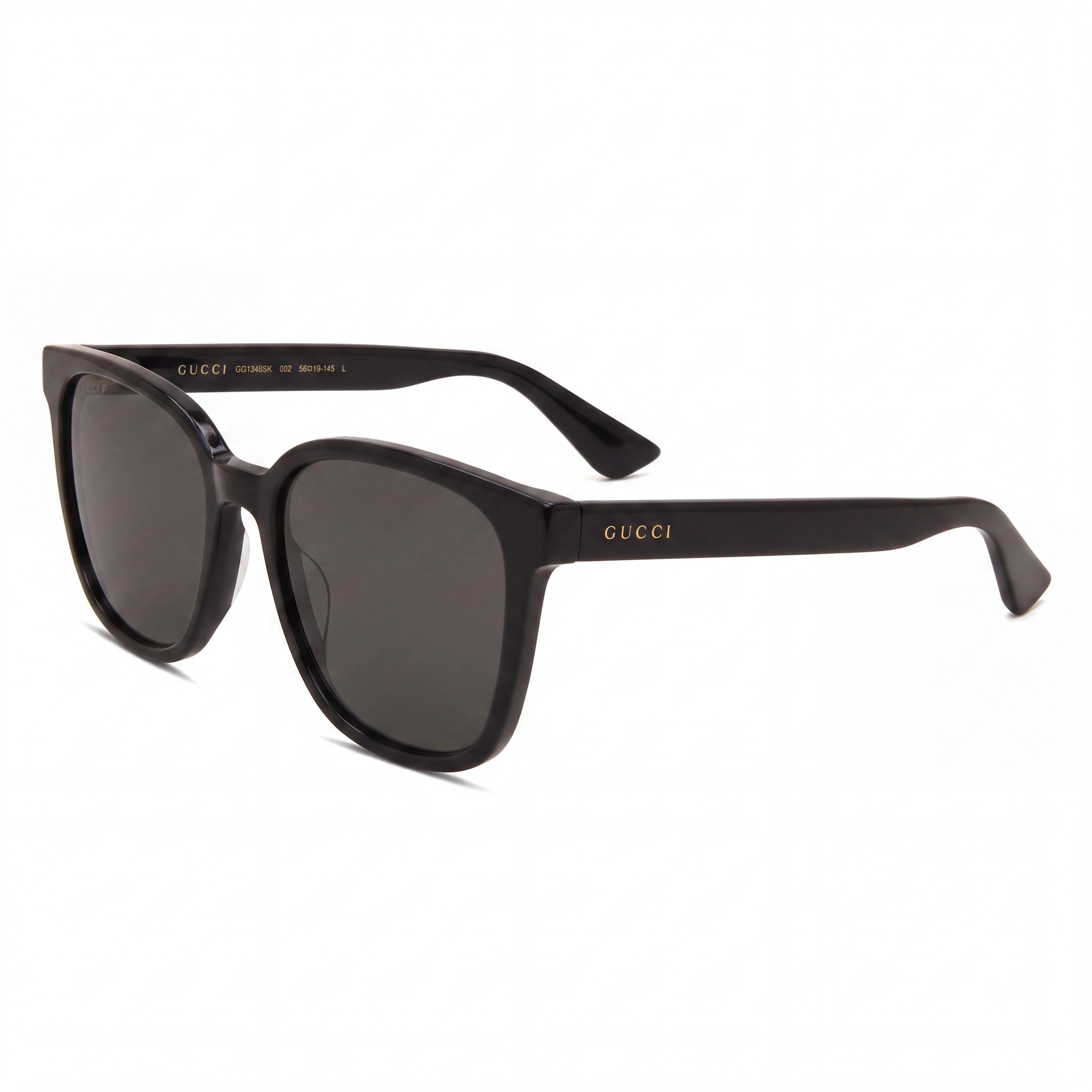 Gucci Polar-cr-39 Women's Injection Frame Non-Polarized UV Protection Sunglasses 56mm Black Brown, Photo 1