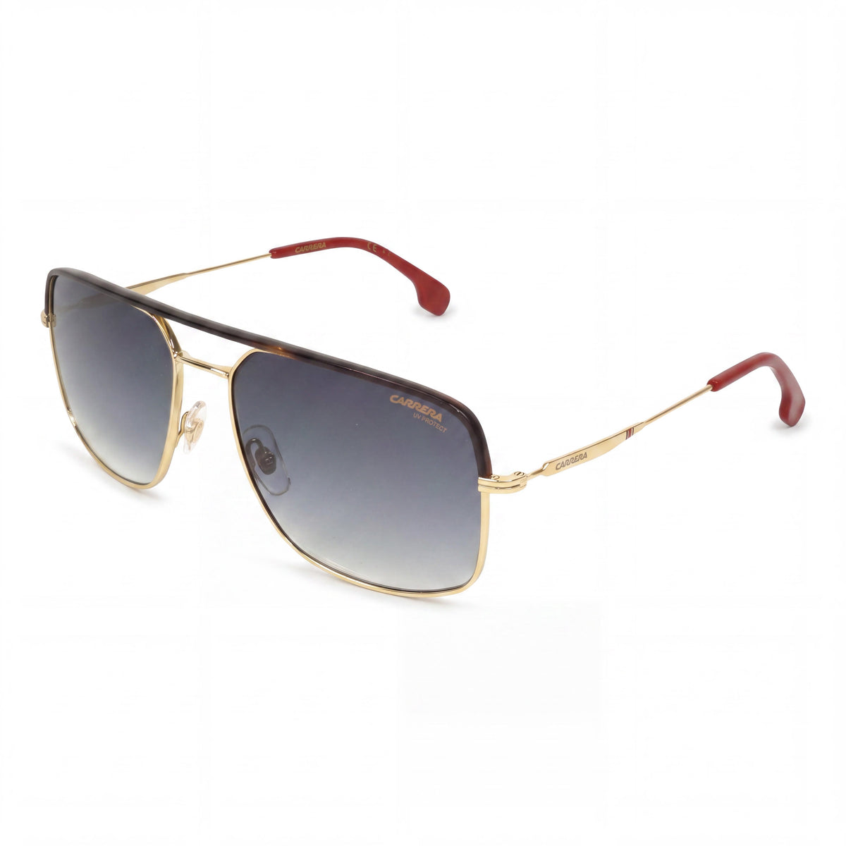 Carrera Ca152/S Unisex Metal Square Gold Black Gradient 100% UV Protection Sunglasses 60mm, Photo 1