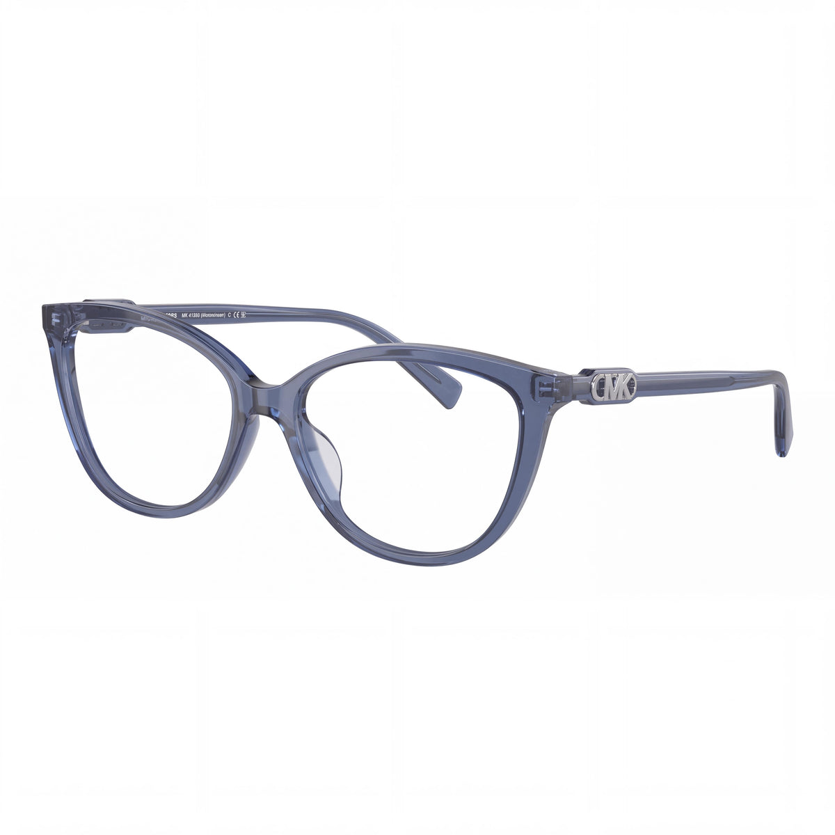 Michael Kors MK4109U Gafas graduadas de plástico azul transparente estilo ojo de gato para mujer 52mm, Photo 1