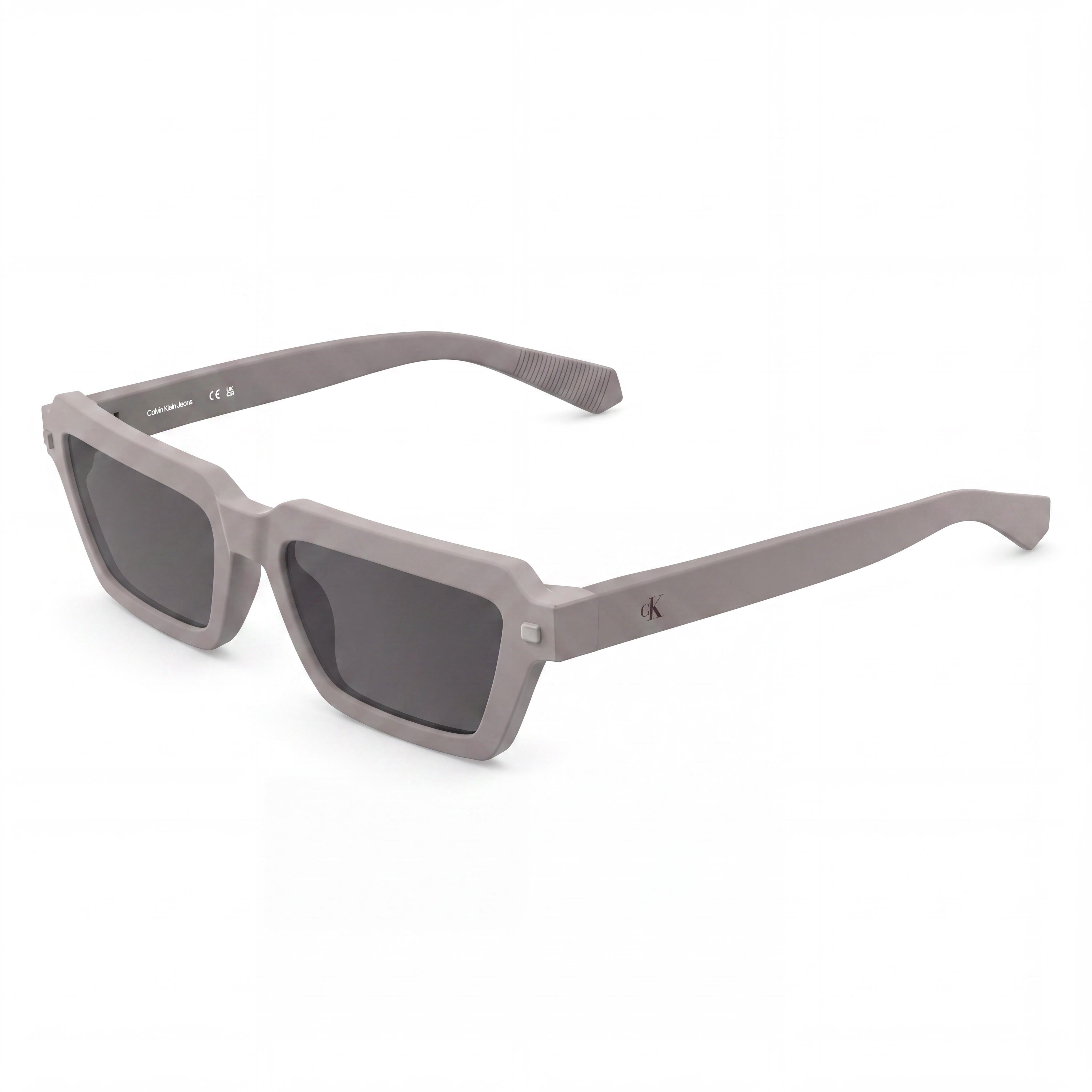 Calvin Klein Ckj25622s Women's Matte Taupe Plastic Frame Solid Grey TRITAN RENEW UV Protection Sunglasses 53-17-145, Photo 1