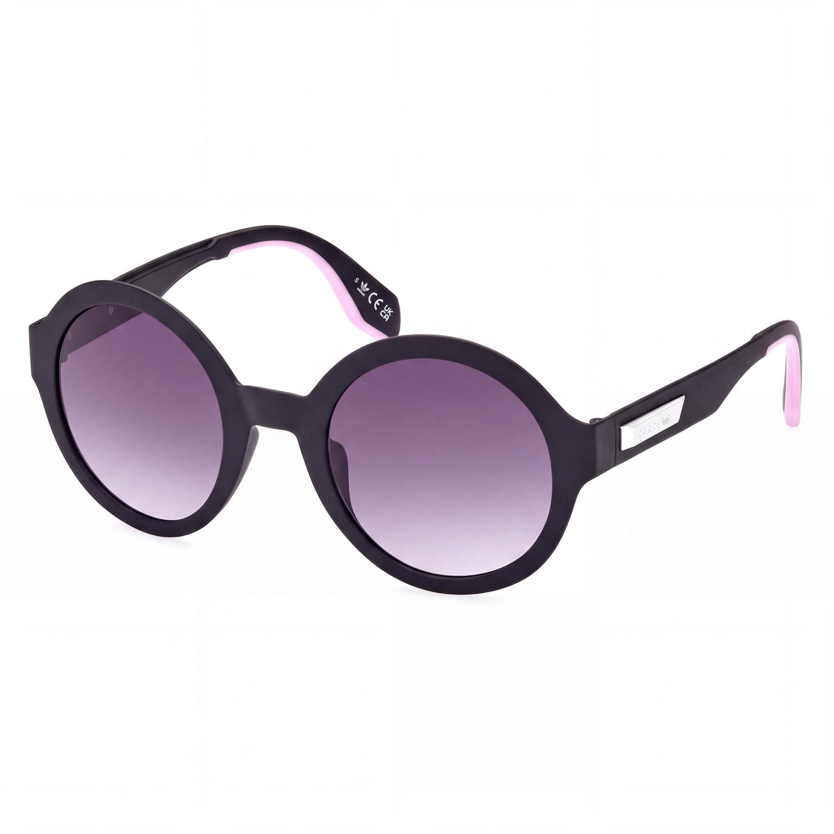 Gafas de sol adidas Casual OR0080 de plástico negro mate con protección UV y lentes degradadas de color ahumado para mujer, 51 mm, Photo 1