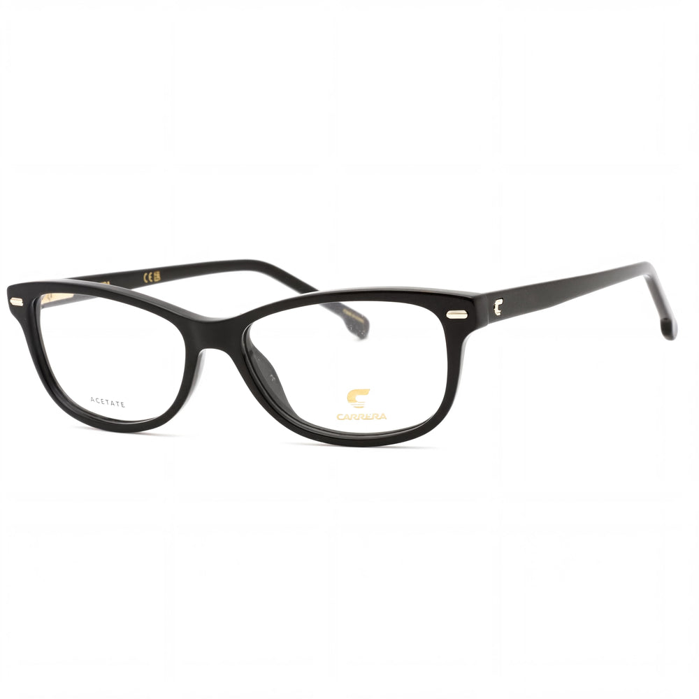 Carrera 107354 Casual Women's Black Acetate Eyeglasses with 51mm Lens Width, 14mm Bridge, 140mm Temples