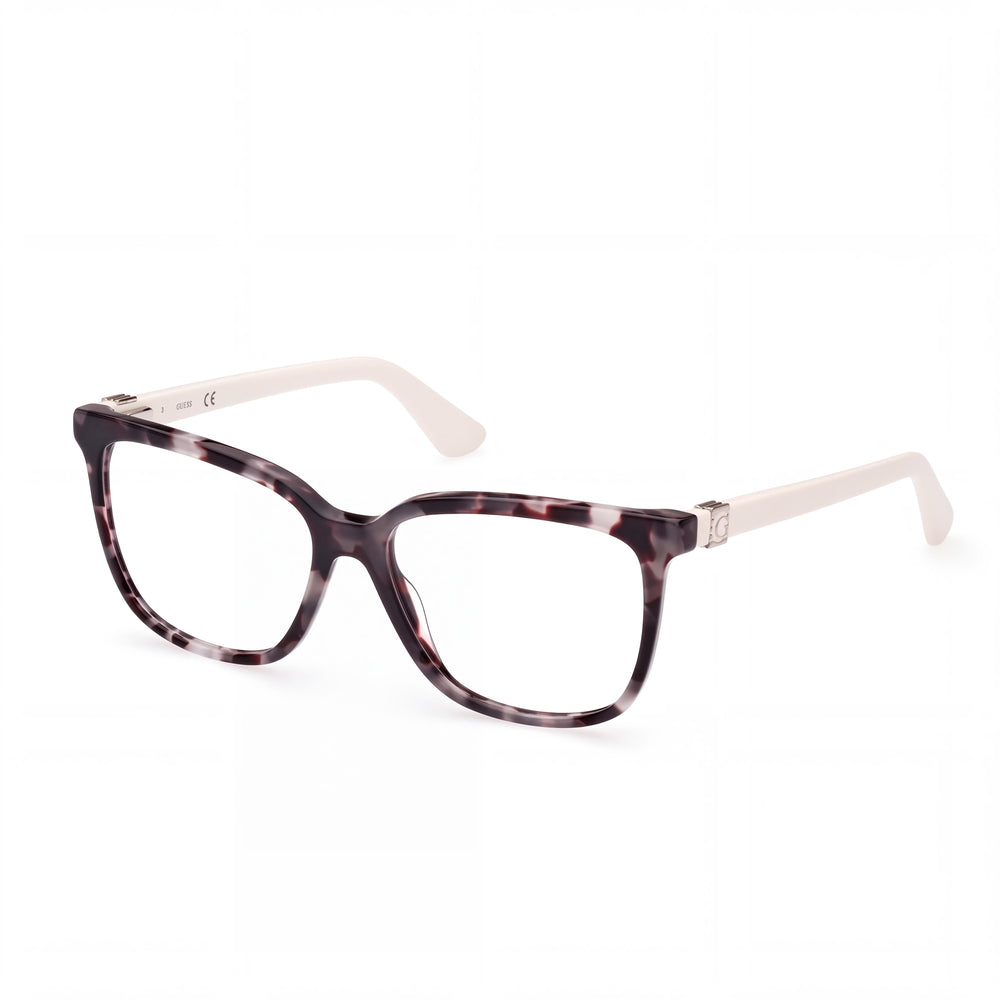 GUESS Women's Casual Square Eyeglasses, Grey Plastic Frame, 54mm Lens, 15mm Bridge, 140mm Temple