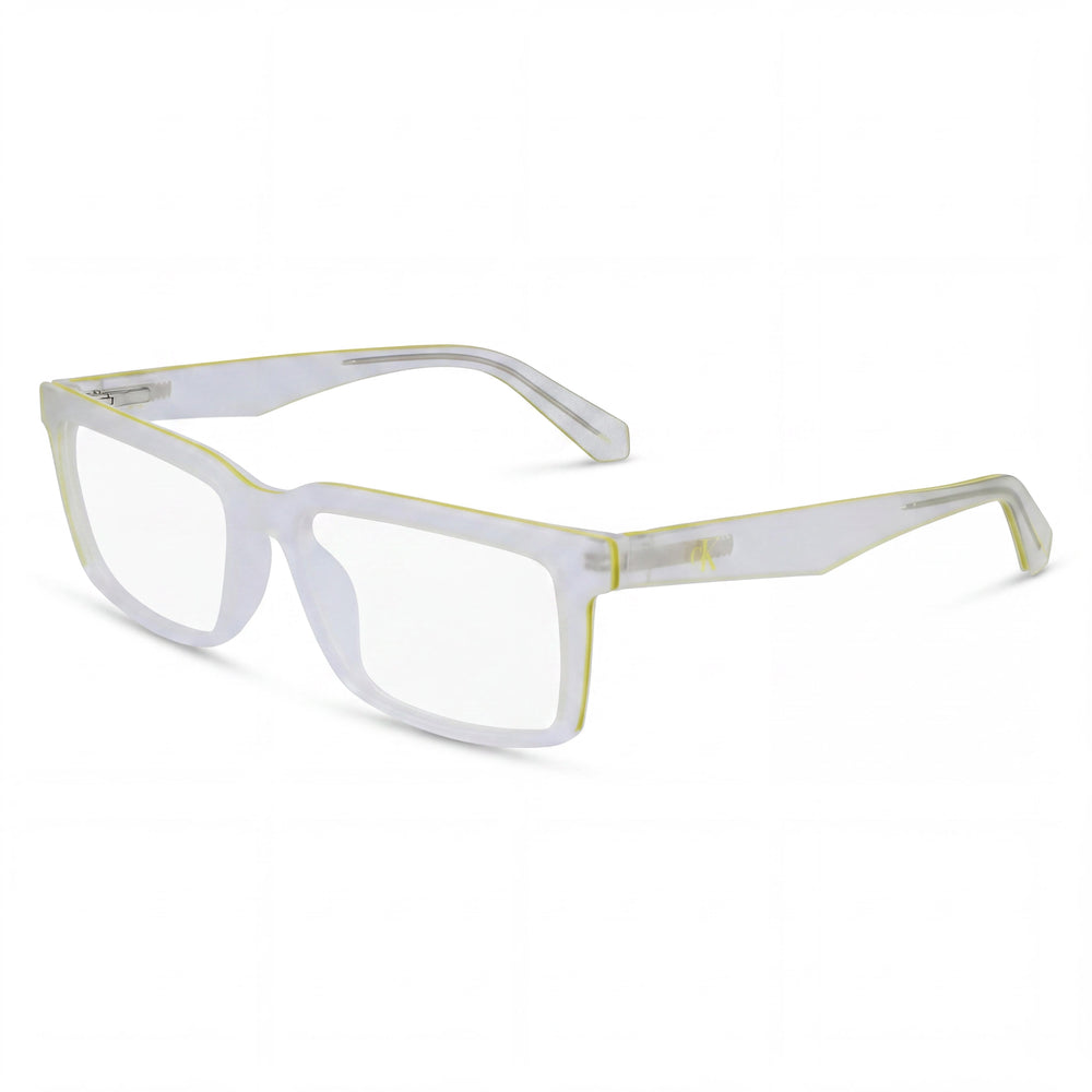 Calvin Klein Jeans Modern Unisex Sunglasses with Crystal Clear Injected Plastic Frame, Size 55mm