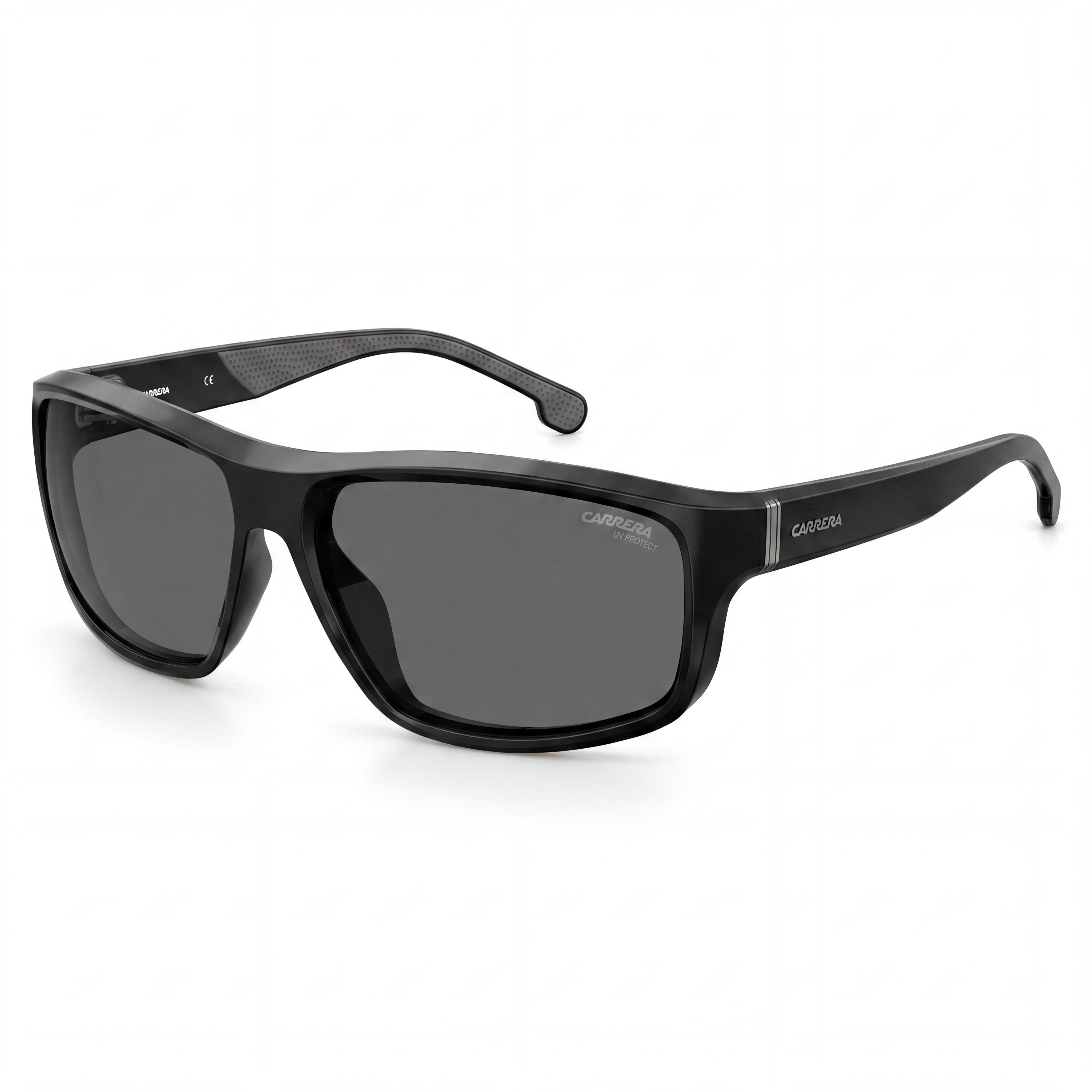 Carrera 8038/S Men's Black Grey Polyamide Frame Non-Polarized Black Lens UV Protection Sunglasses 61mm, Photo 1