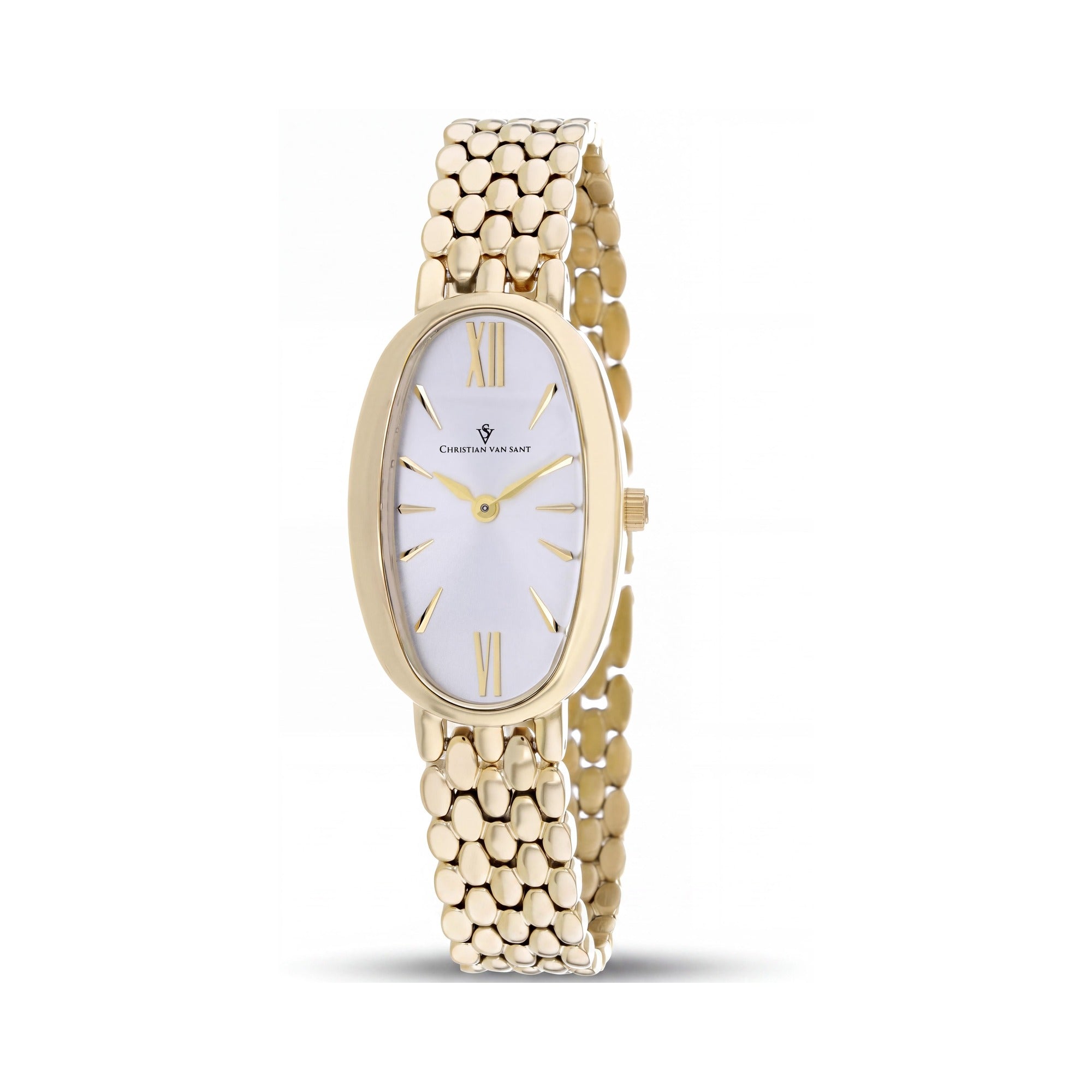 Christian Van Sant CV1814 Women's bracelet Quartz Watch with Silver-Tone Dial, Stainless Steel Case and Bracelet, Photo 1