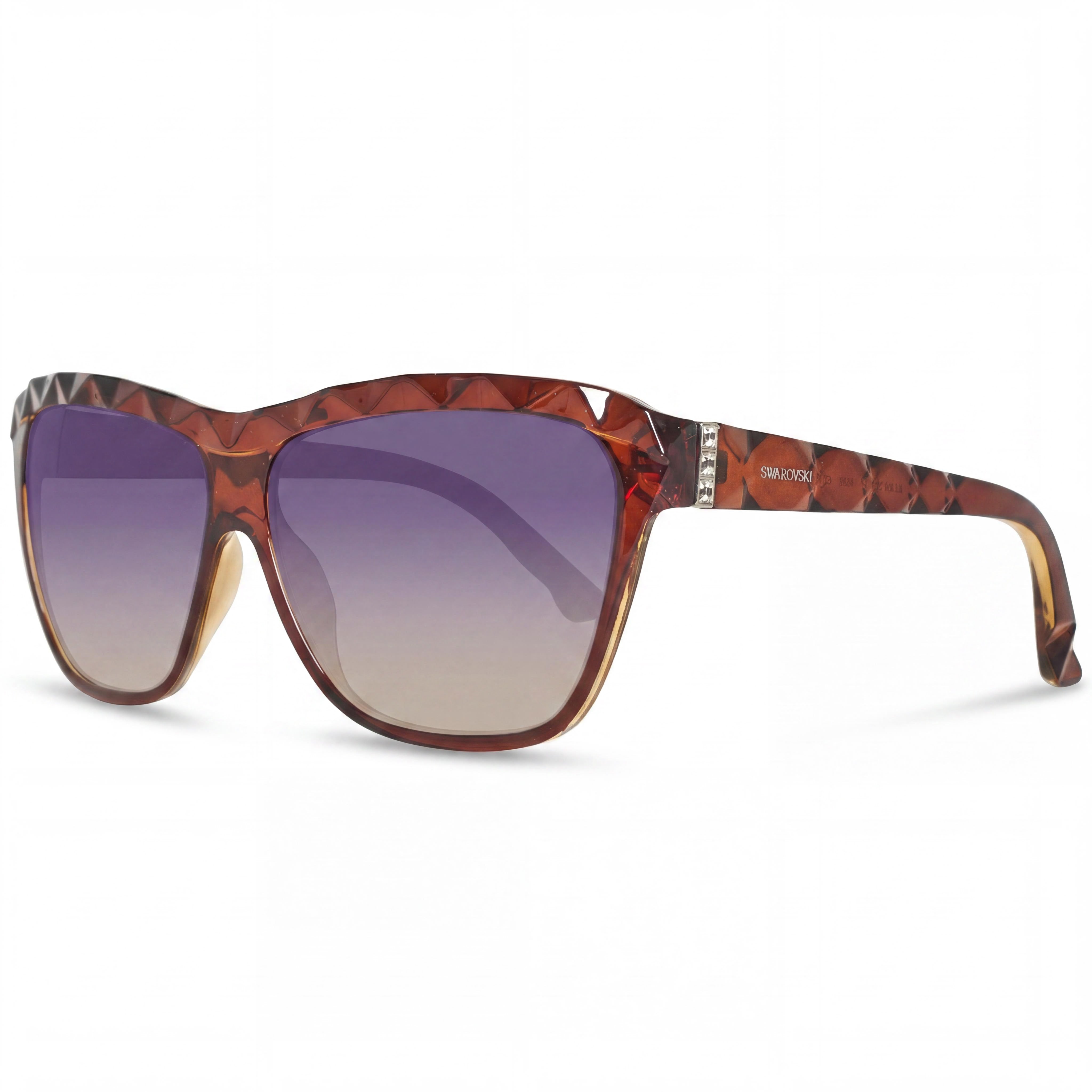 Gafas de sol Swarovski SK0079 para mujer, estilo casual, inyectadas, en marrón oscuro, con protección UV, 62 mm, Photo 1