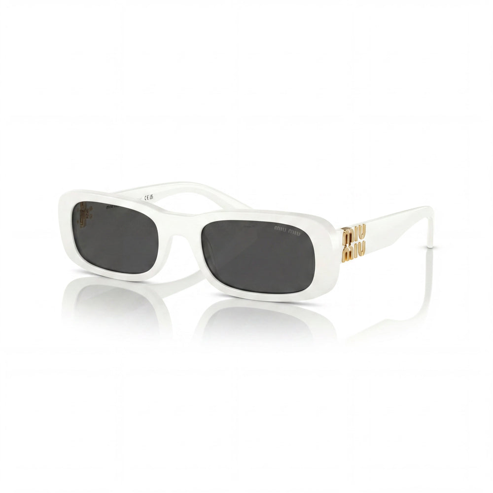 Gafas de sol deportivas Miu Miu para mujer, con lentes negras polarizadas de policarbonato multicolor y protección UV