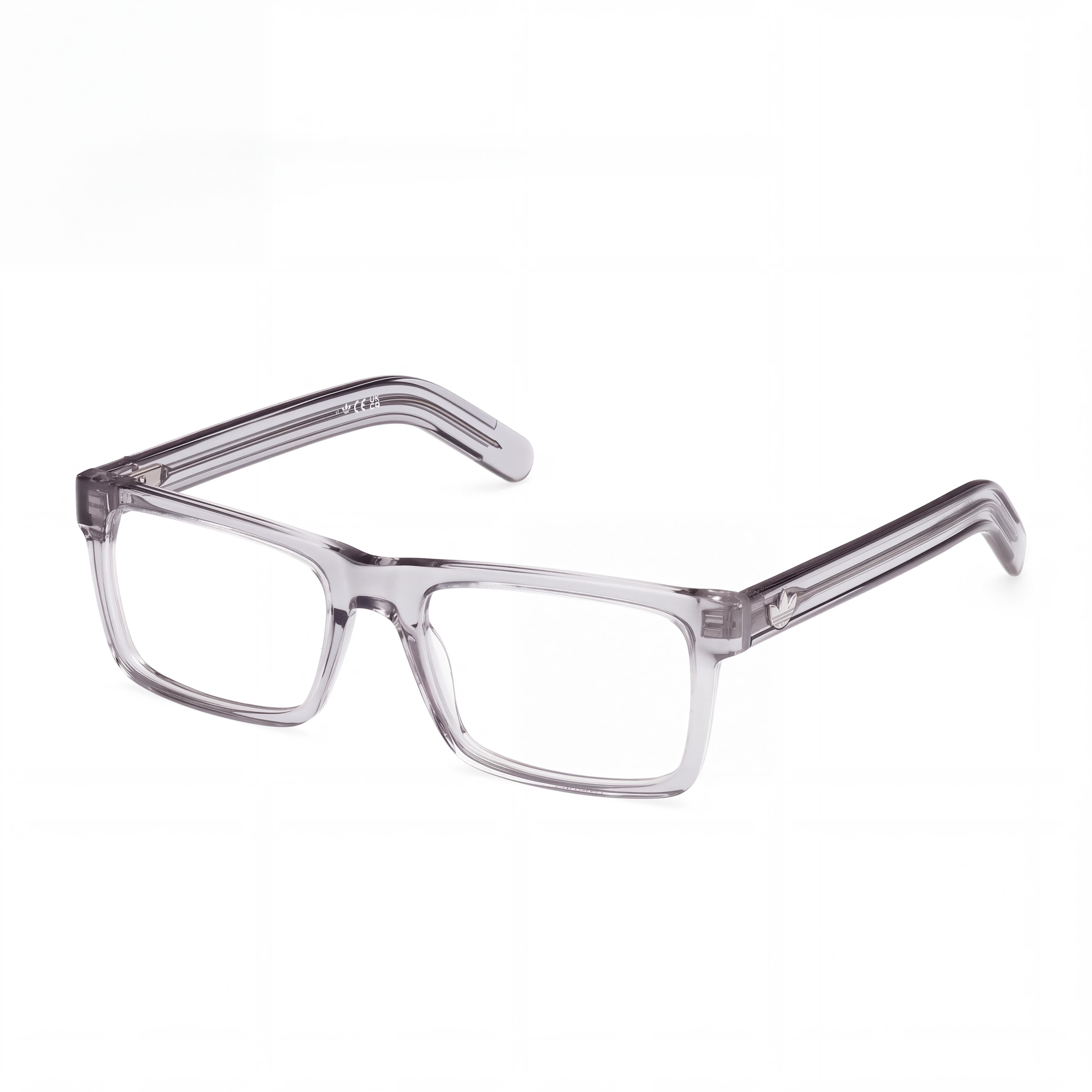 adidas Originals Or5107 Gafas Ópticas Unisex de Montura de Plástico Gris Brillante con Lentes de Policarbonato, 53mm Ancho de Lente, Photo 1
