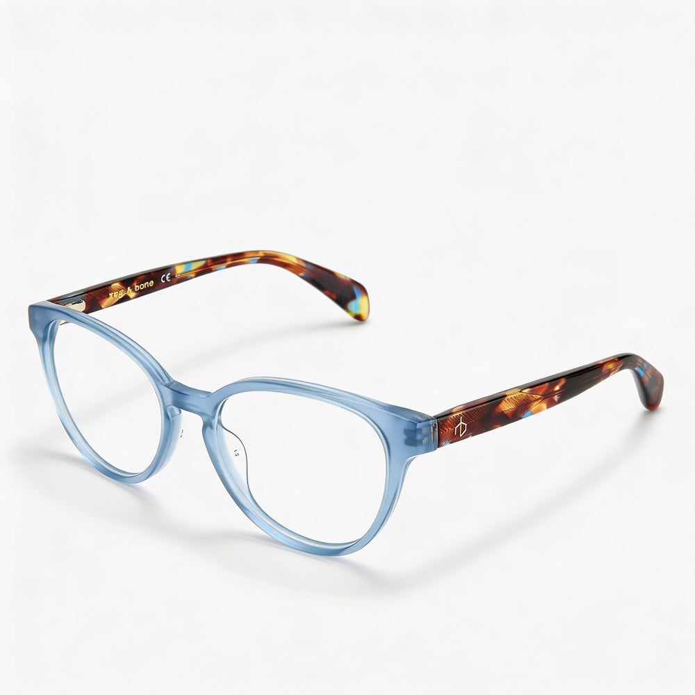 Gafas de acetato azul no polarizadas para mujer de Rag & Bone Modern de 51 mm