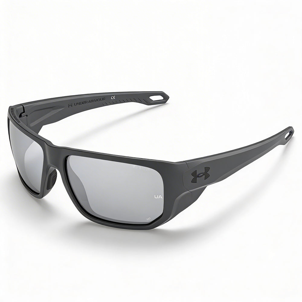 Under Armour Ua Attack 2 Unisex Polyamide Frame Matte Gray & Copper, Grey Oleophobic UV Protection 63mm