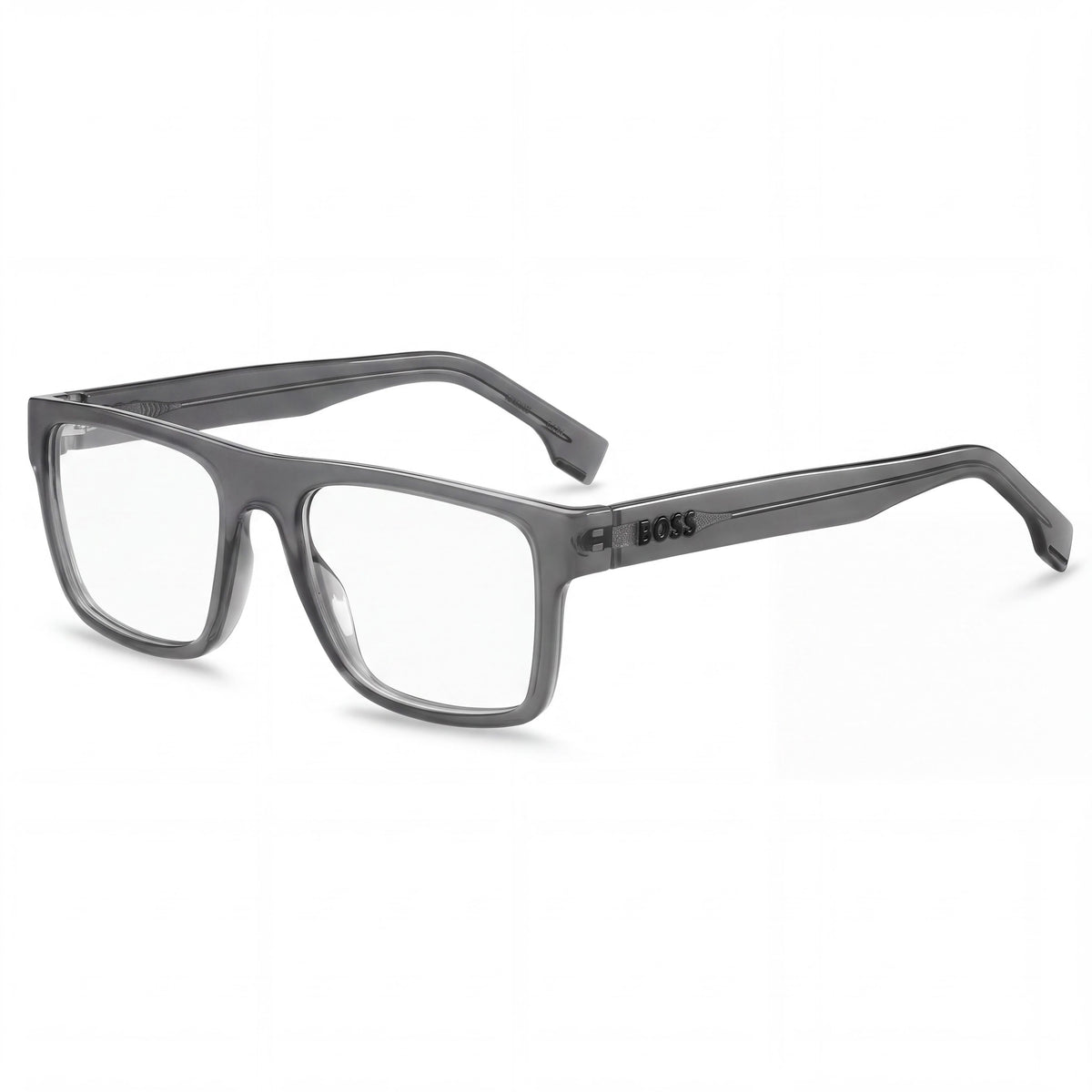 Gafas graduadas rectangulares para hombre HUGO BOSS 1652, montura gris de ECO CELLULOSE P.INJ, 53-18-145, Photo 1