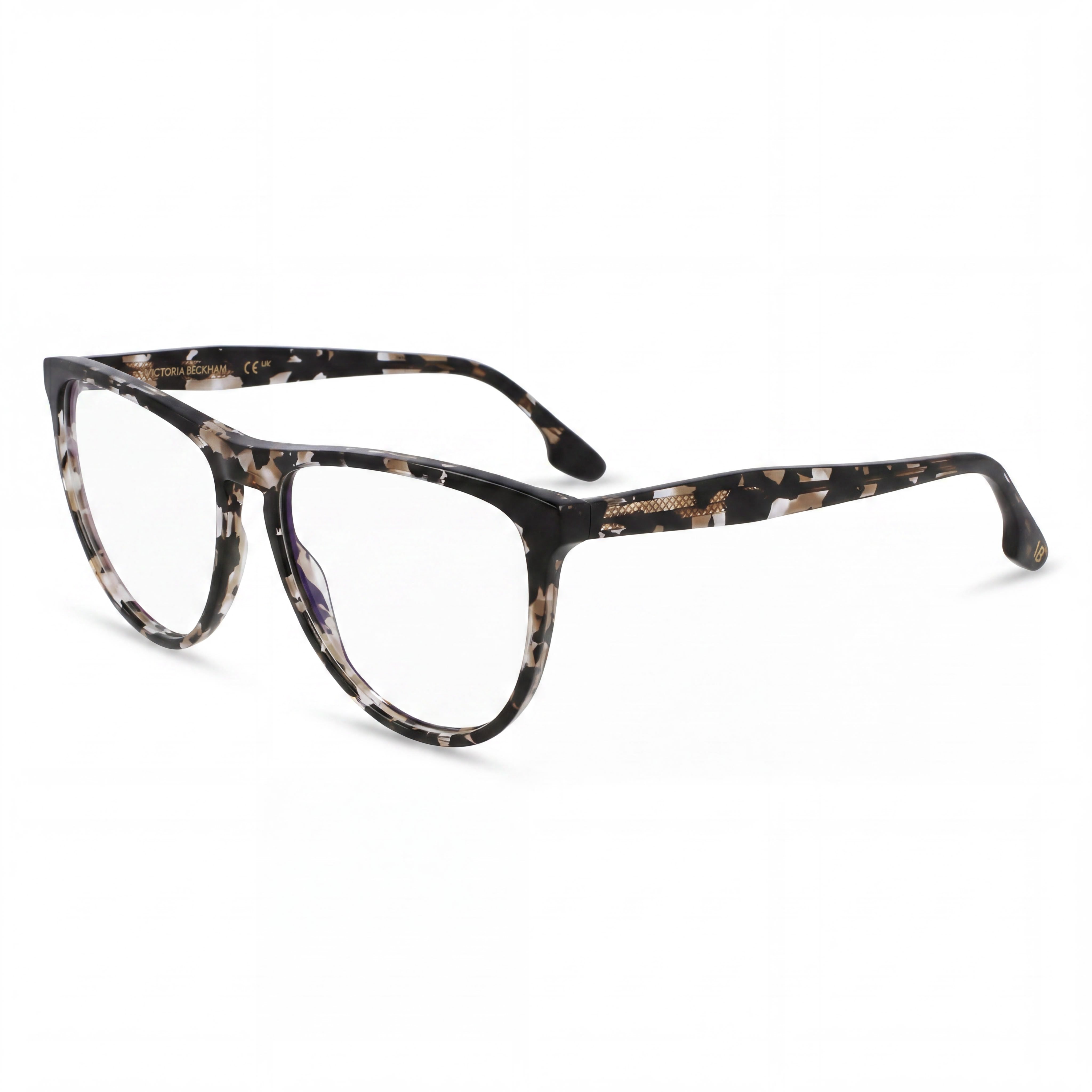 Monturas ópticas Victoria Beckham Vb2672 para mujer, color Havana, color negro, ancho de lente de 56 mm, ancho de puente de 15 mm, longitud de patilla de 140 mm, Photo 1