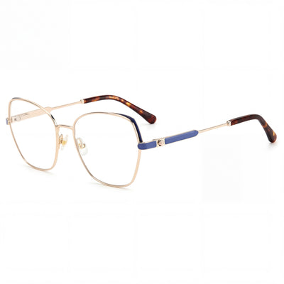 Kate Spade New York Gafas de sol polarizadas de policarbonato con montura de acetato azul y dorado casual para mujer 47.5mm