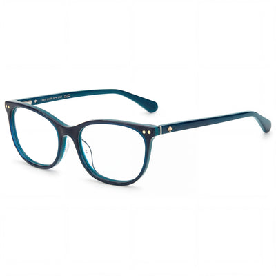 Gafas de acetato Kate Spade New York Raelynn para mujer, color verde azulado y negro, 51 mm