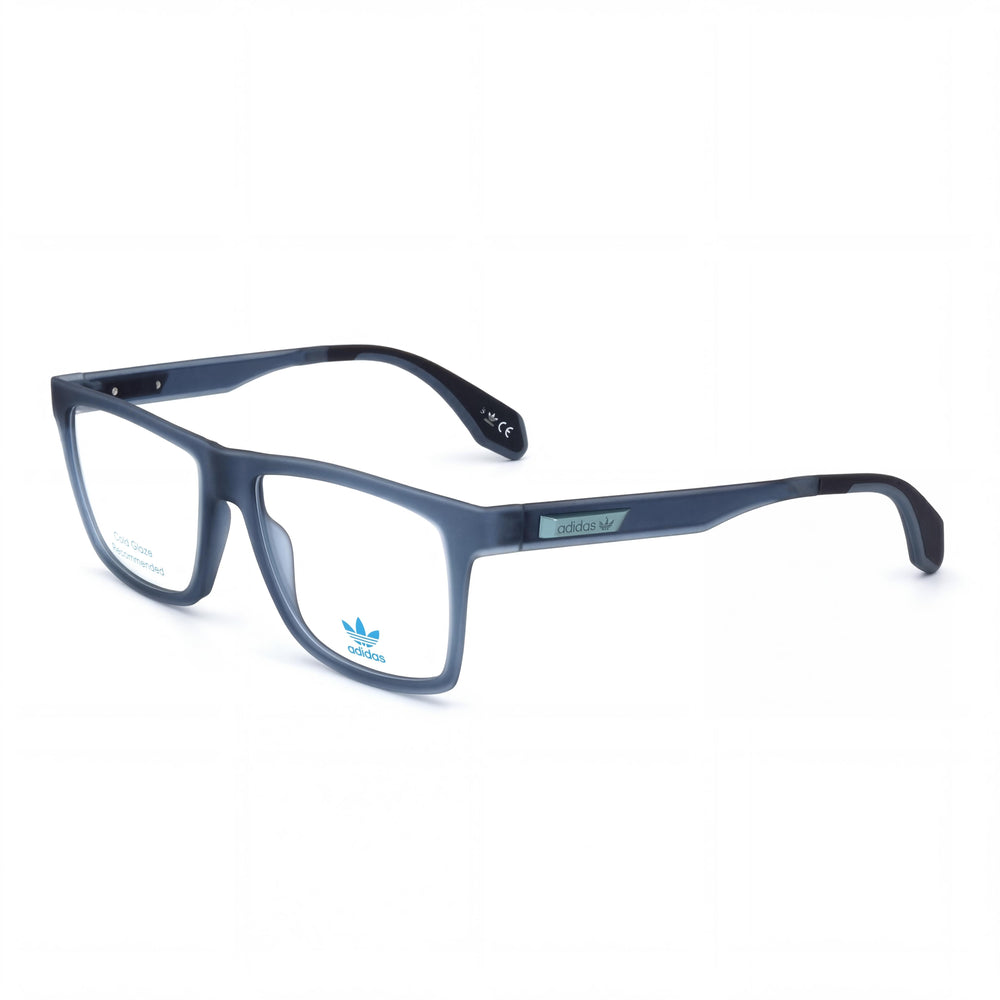 Adidas Casual Men's Plastic Eyeglasses Frame in Matte Blue, featuring 54mm Lens, 16mm Bridge, 145mm Temple Length