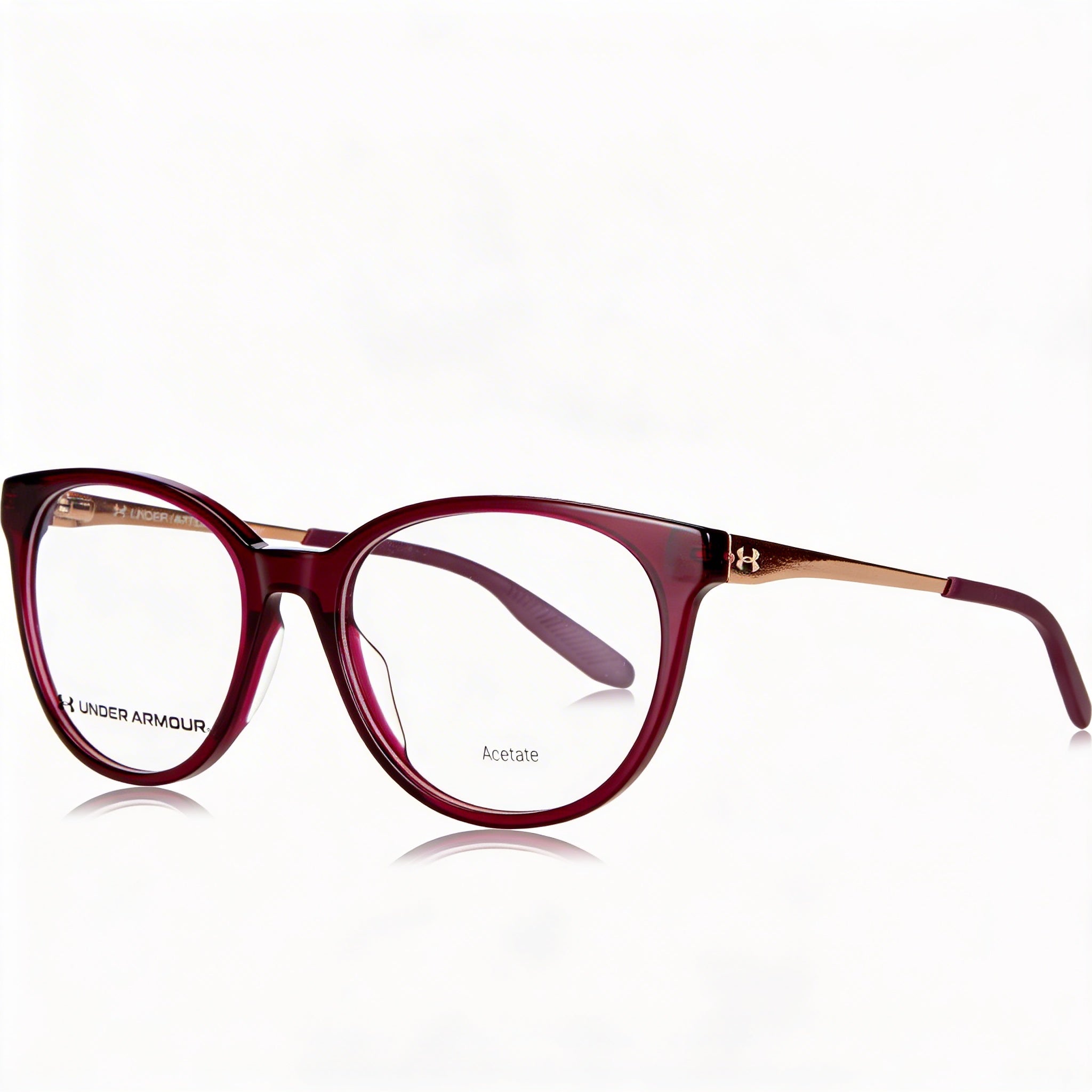 Under Armour Ua 5028 Women's Rectangular Optical Acetate Frames Crystal Red 42.2mm, Photo 1