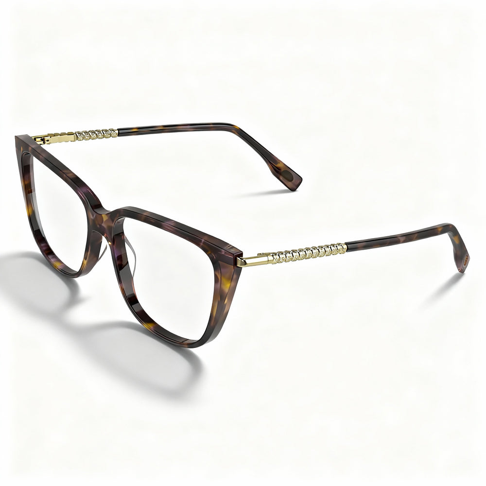 Lacoste L2939 Modern Unisex Metal Frame Polarized Sunglasses, Havana Purple, 54mm Lens Width