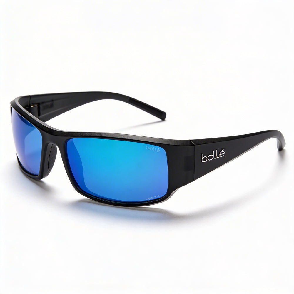 bollé Classic Unisex Black Crystal Matte Nylon Volt+ Offshore Polarized UV Protected Sunglasses 63mm