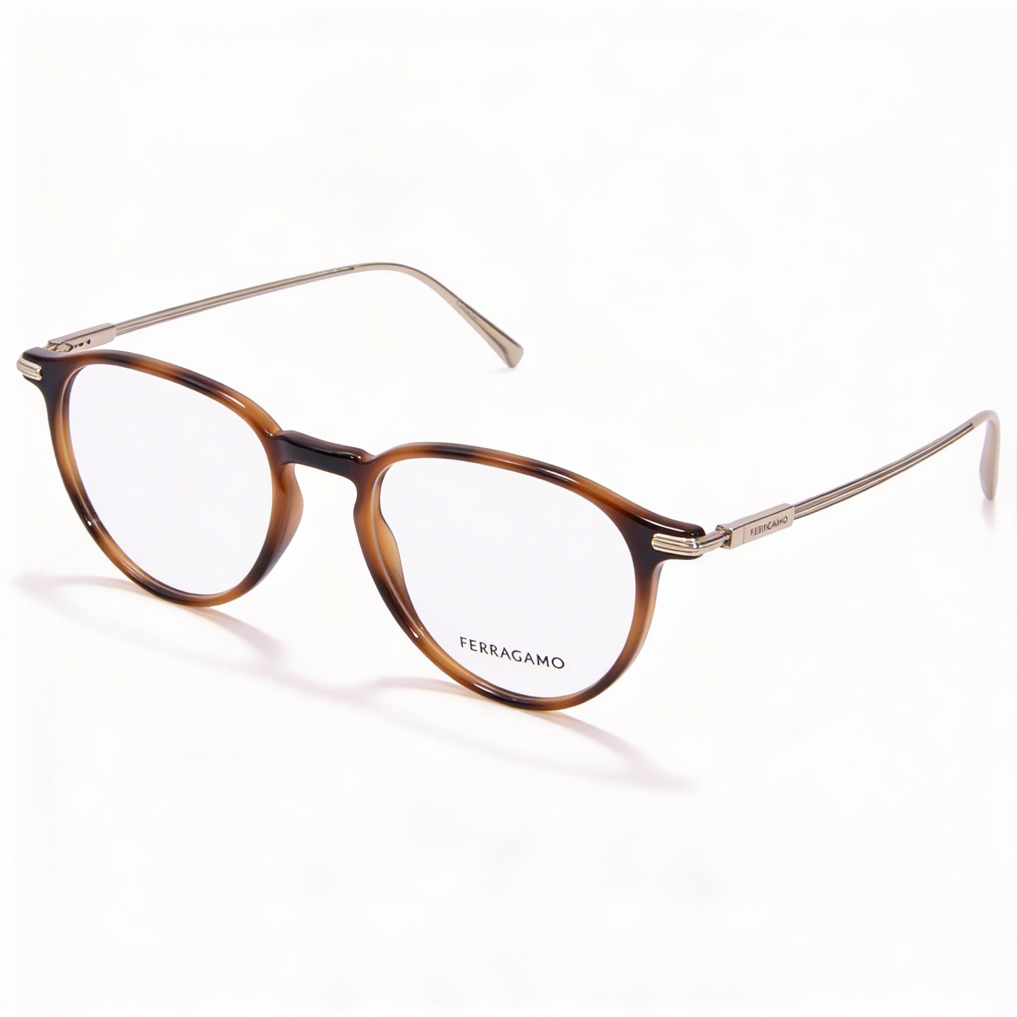 Salvatore Ferragamo Sf2976 Men's Injected Tortoise 51mm Eyeglass Frames, Photo 1