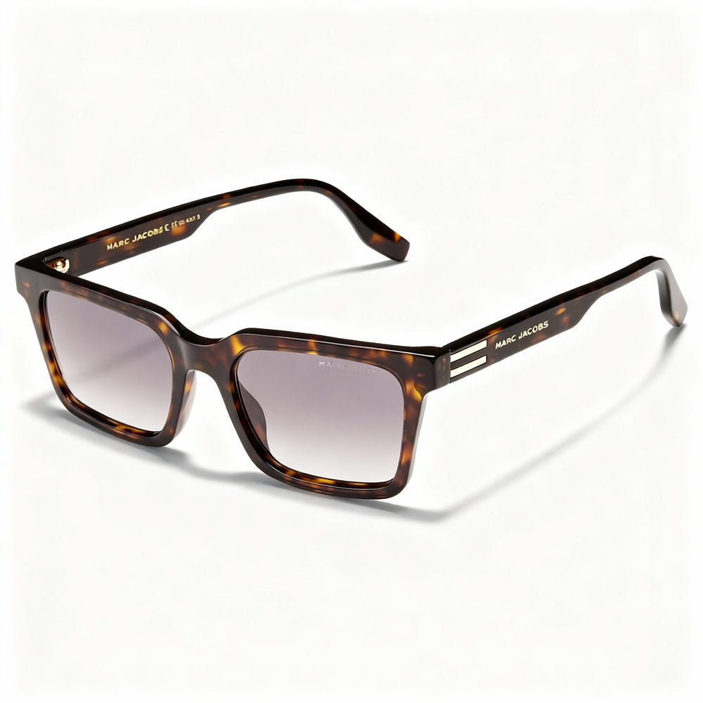 Gafas de sol Marc Jacobs Marc 719/S para hombre, rectangulares, de acetato, con protección UV y sin polarizar, color verde habano/sombreado verde, 53 mm