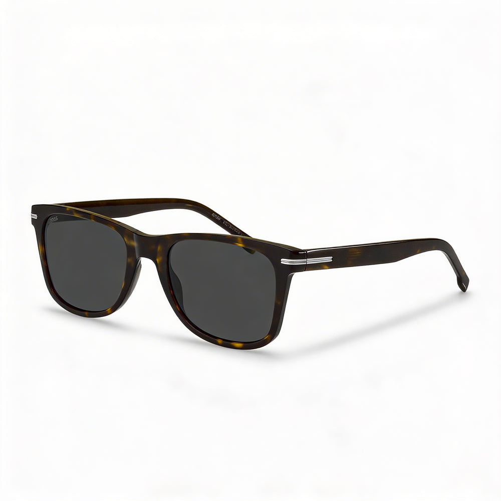 HUGO BOSS BLACK Modern Men's Acetate Frame Havana Non-Polarized 100% UV Protection Sunglasses 52mm