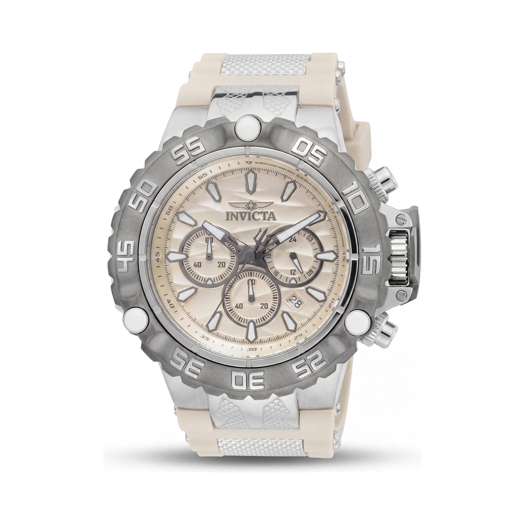 Invicta Subaqua - Poseidon 48558 Unisex Chronograph Silver Stainless Steel 55mm Quartz Wrist Watch, Photo 1
