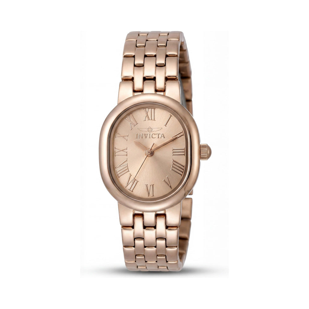Invicta Angel Collection 48141 Unisex Quartz Stainless Steel Bracelet Watch 20mm Rose Gold Dial