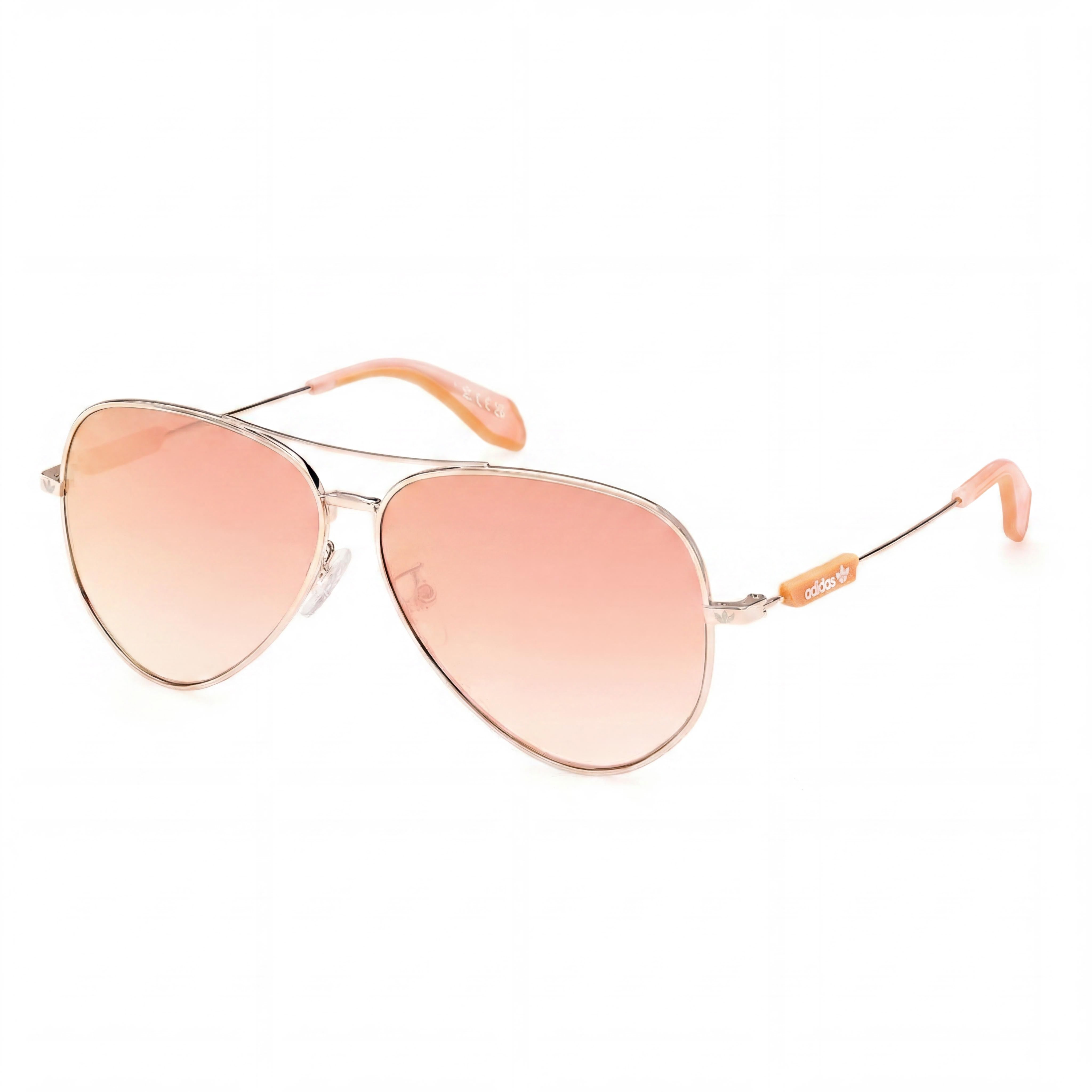 Gafas de sol unisex Adidas OR0085 con montura dorada de plástico y lentes de espejo Roviex de acetato, 59 mm, Photo 1