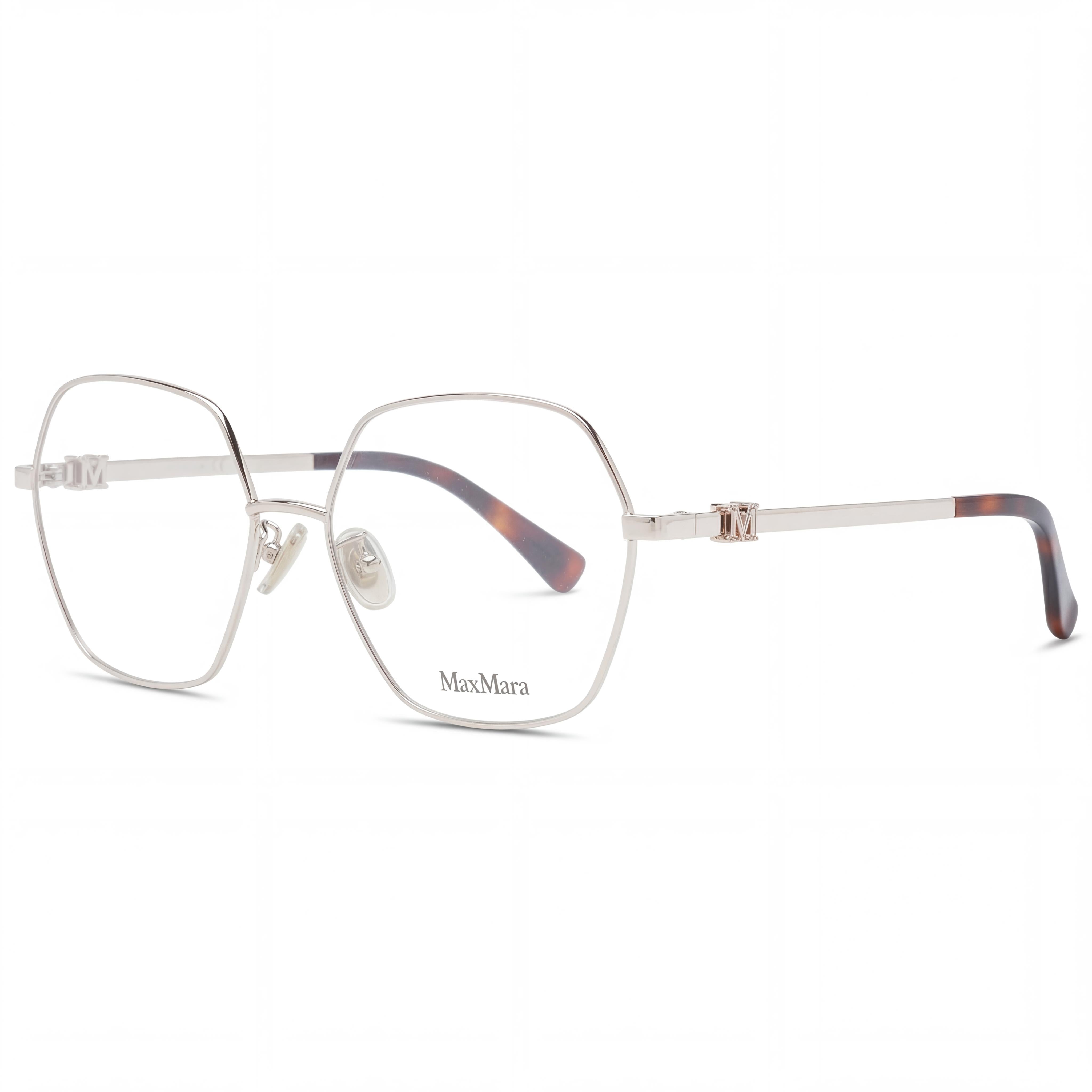 MaxMara Mm5087-d Gafas Metálicas para Hombre Oro Rosa Brillante, Habana Clásico 56-16-145, Photo 1