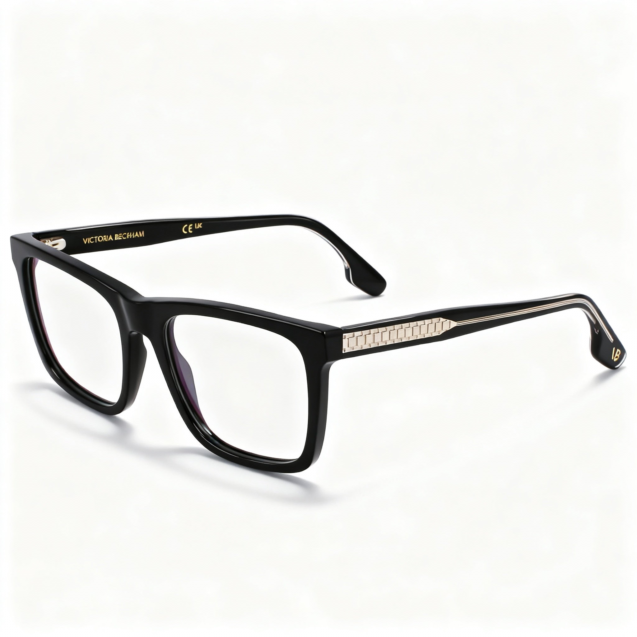 Victoria Beckham VB2670 Women's Black Acetate Square Optical Eyeglass Frames 53mm/17mm/140mm