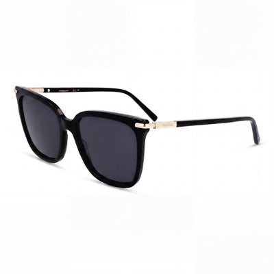 Ferragamo Sf2037s Men's Black Titanium Frame Eyewear with Polycarbonate Protection Lenses, 56-18-145mm