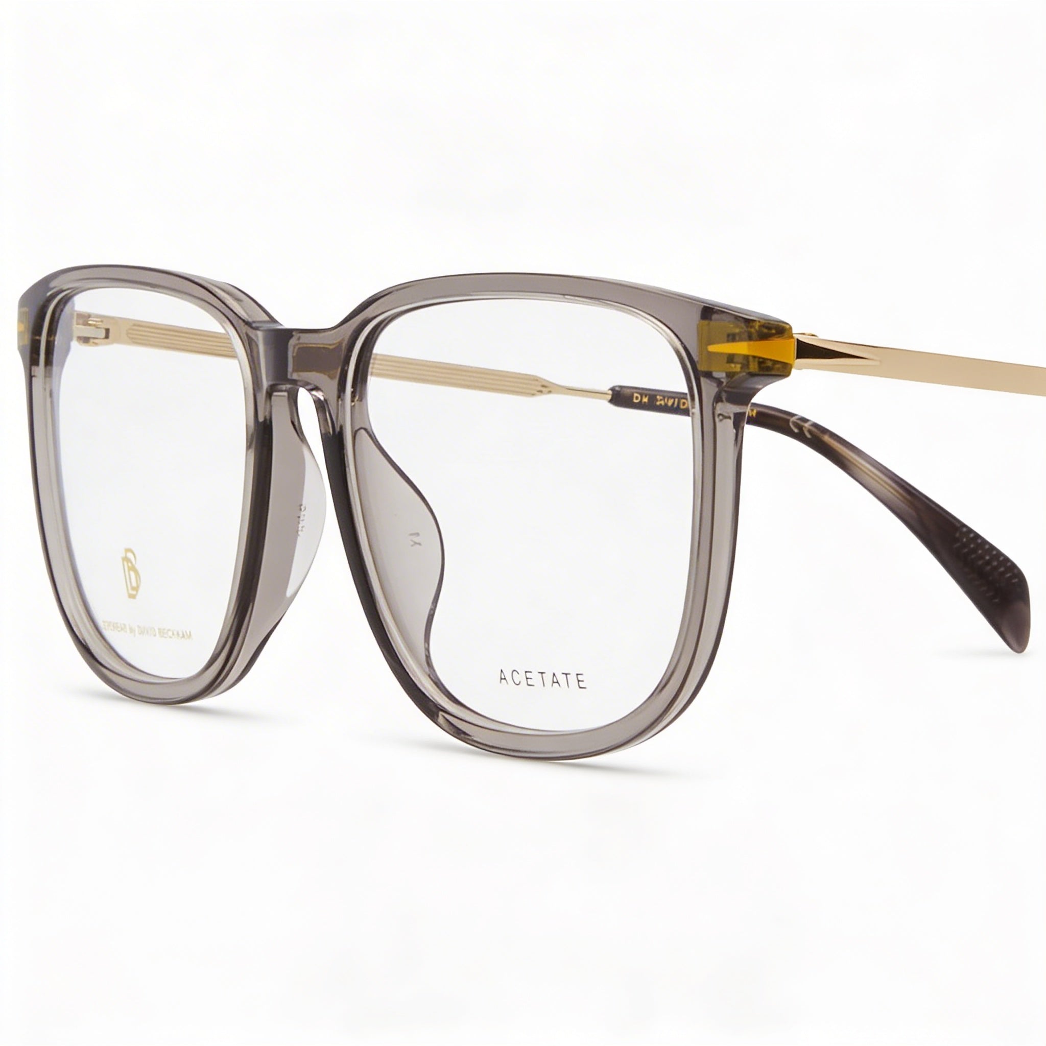 David Beckham Db 7074/F Sunglasses for Men, Grey Gold Plastic Frame, Non-polarised Lenses 55mm, Photo 2