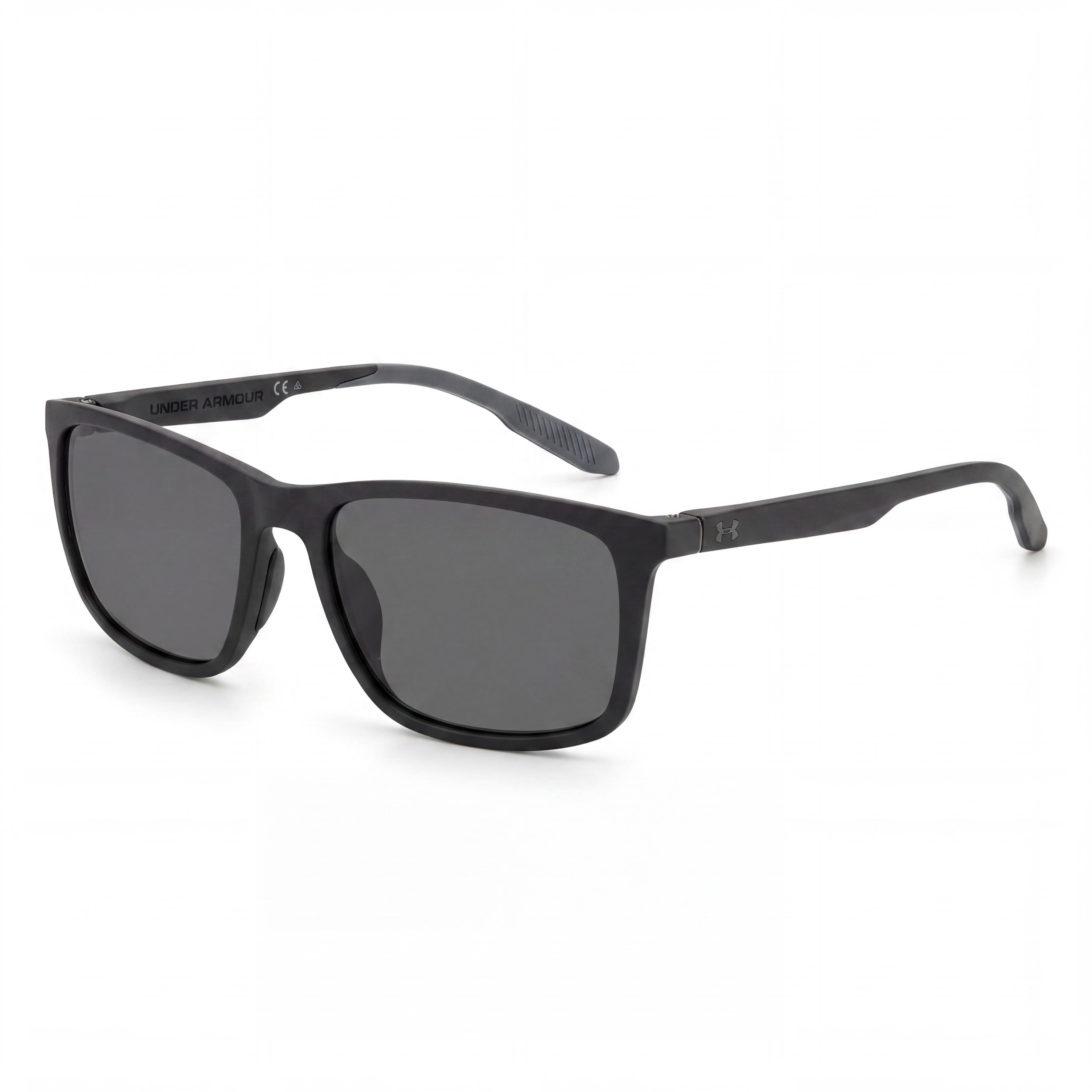 Under Armour Classic Unisex Black Frame Grey Polarized Lenses Injected Polyamide 100% UV Sunglasses 54mm, Photo 1