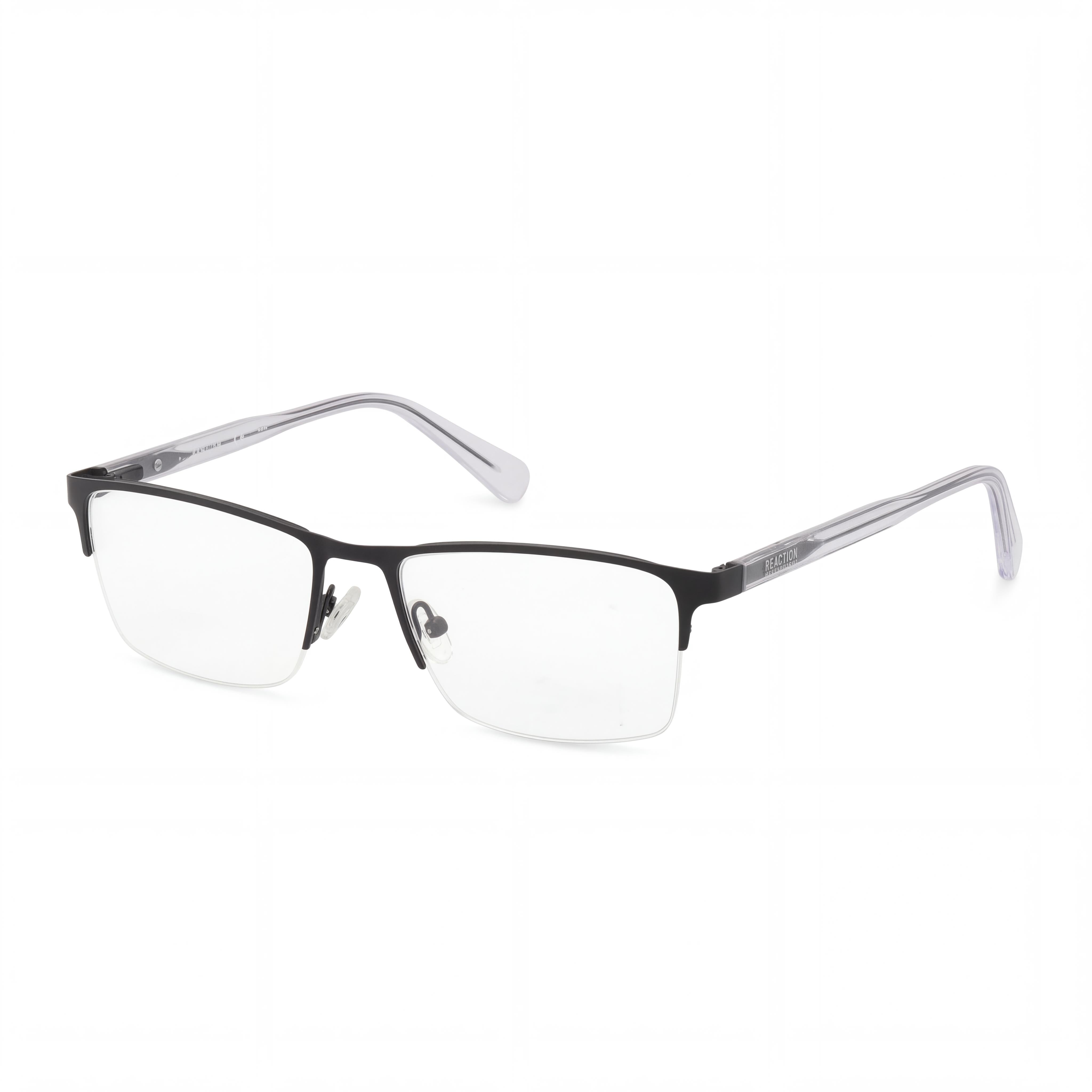Kenneth Cole REACTION Rn50004 Men's Matte Black Crystal Metal Non- Eyeglasses 55-17-145, Photo 1