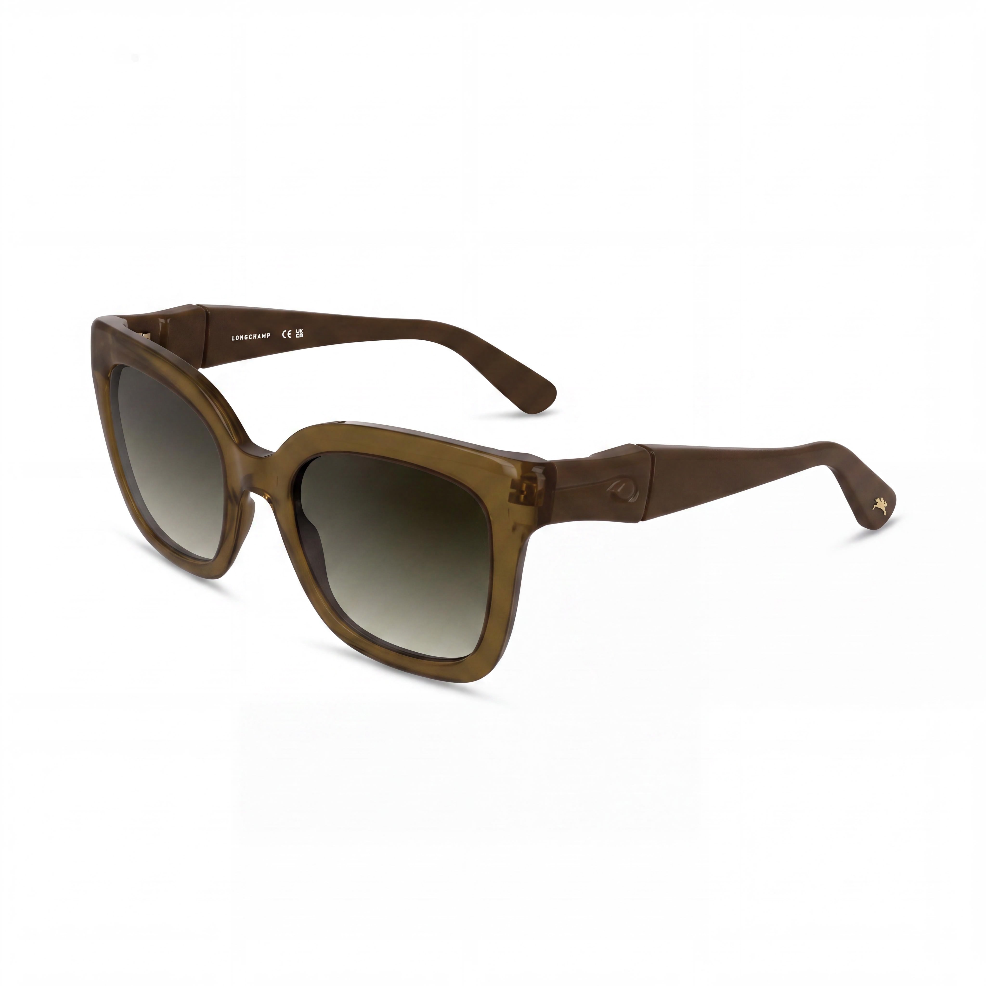 Longchamp LO793S 200 53 Women's Transparent Brown Acetate UV 400 Non-Polarized 53mm Sunglasses, Photo 1