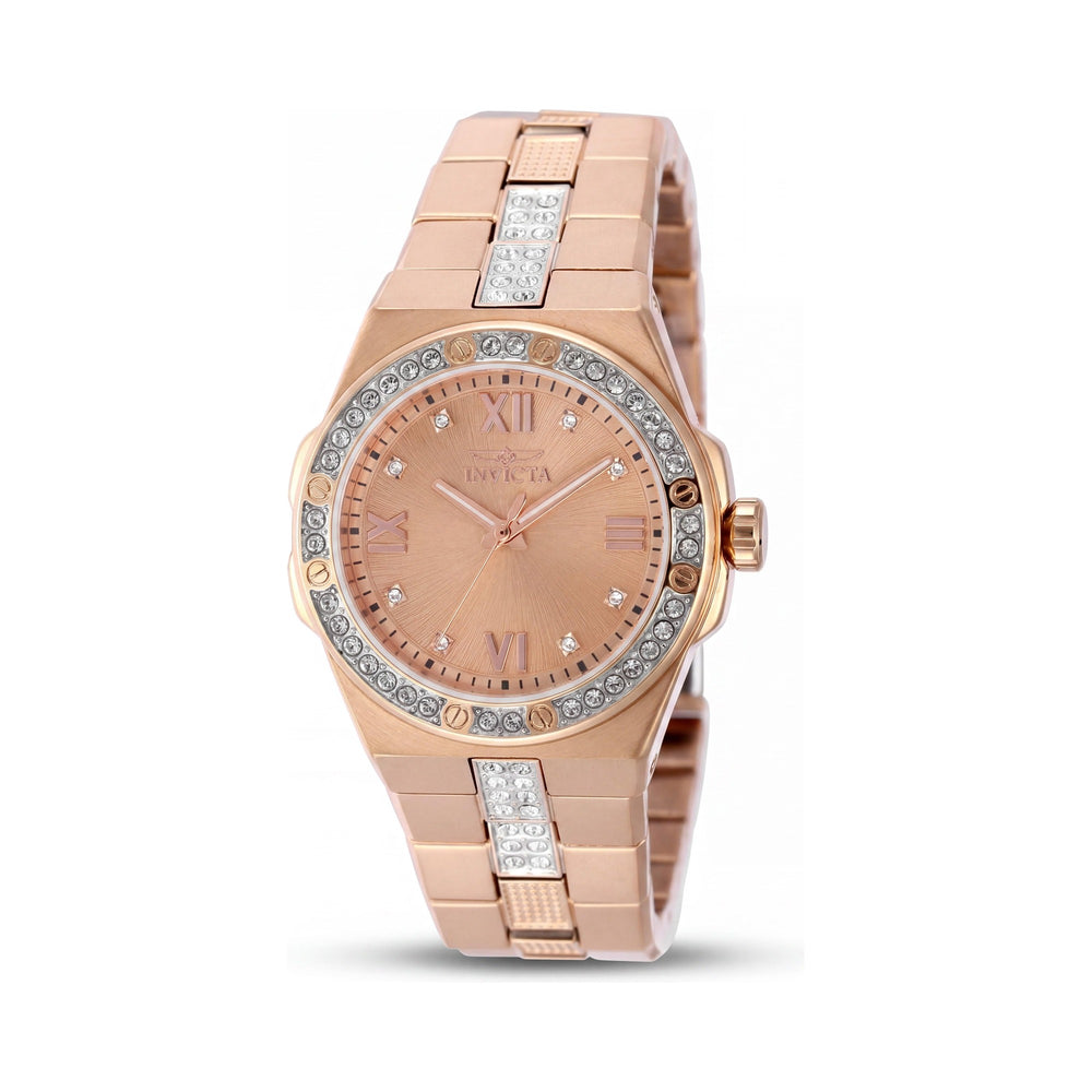 Invicta Specialty 50190 Reloj de Cuarzo para Mujer con Esfera Oro Rosa, Caja y Brazalete de Acero Inoxidable, 34mm