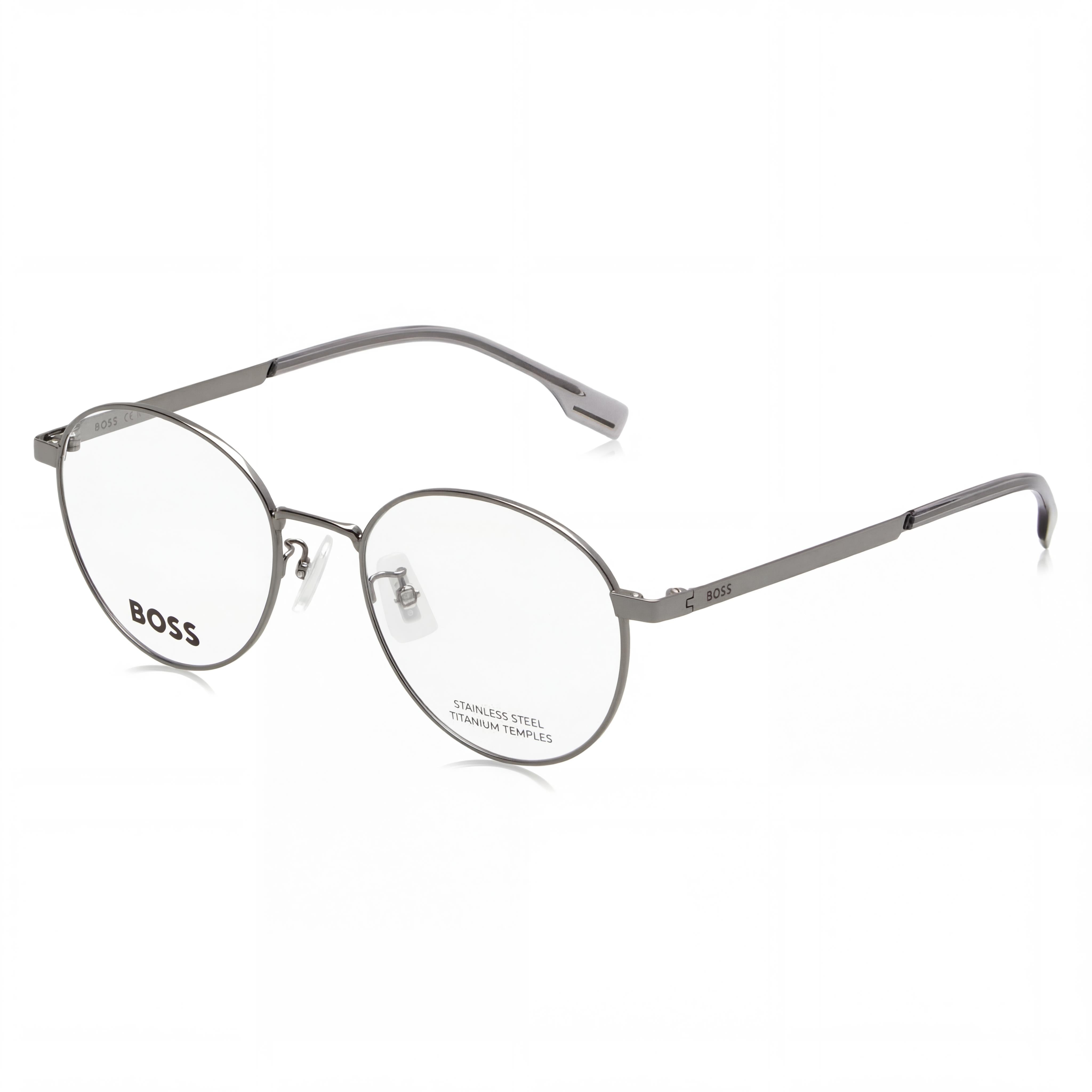 Hugo Boss Panthos 1475/f Men's Alloy Steel Frame Prescription Eyeglasses Dark Ruthenium 52mm, Photo 1
