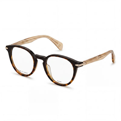 Gafas de sol modernas para mujer Rag & Bone con montura de acetato Havana sombreado negro, lentes de policarbonato degradado, 48 mm