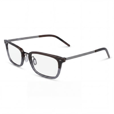 Gafas unisex Flexon B2021 de metal marrón con montura de cuerno, 54 mm