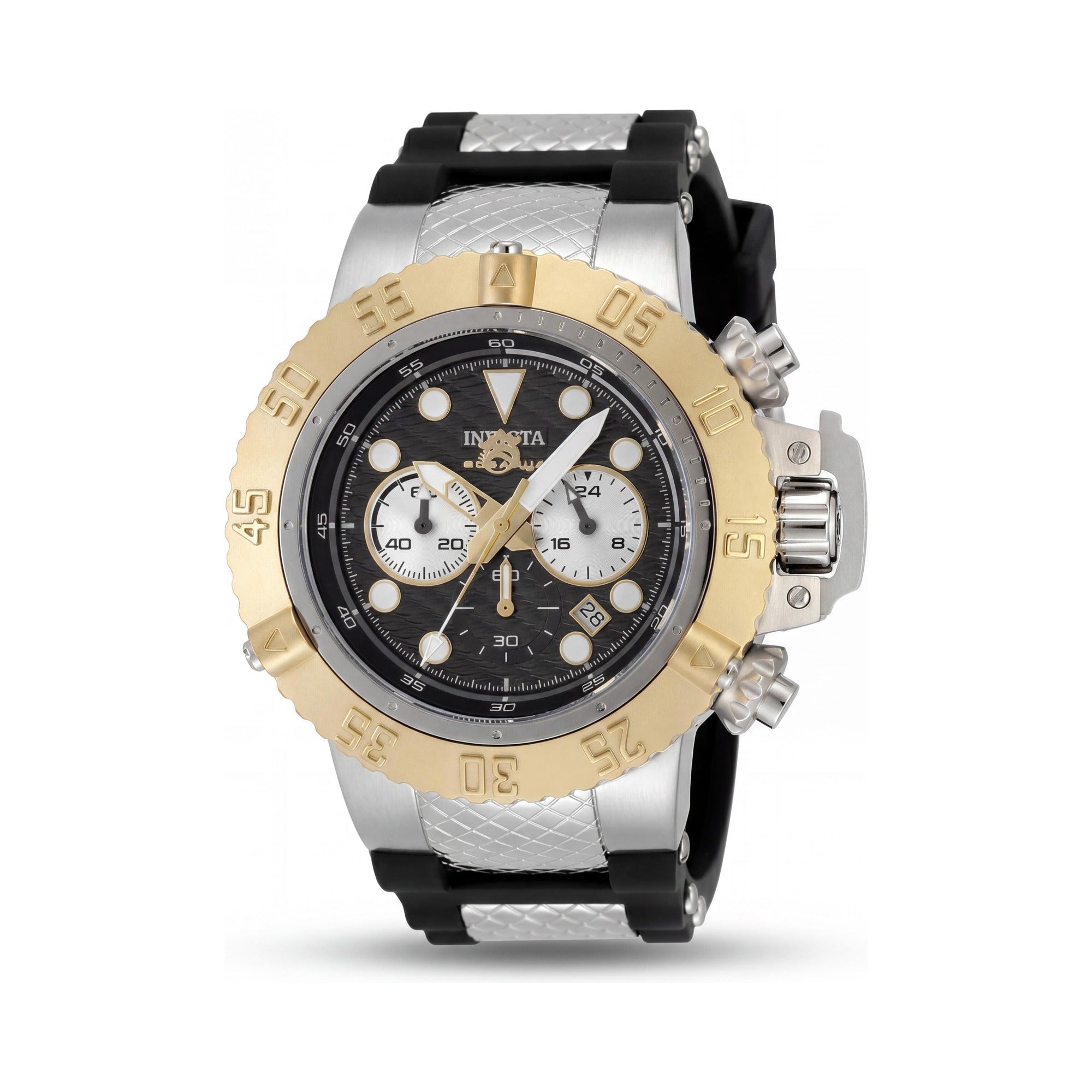 Reloj cronógrafo de cuarzo Invicta Subaqua IN-47830-AMZUK para hombre, de acero inoxidable plateado, de 50 mm y esfera negra., Photo 1