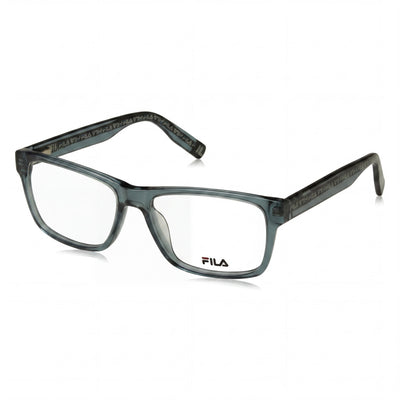 FILA Classic Men's Transparent Azure Cellulose Acetate Prescription Ready Eyeglasses with Clear Demo Lenses 52-15-145