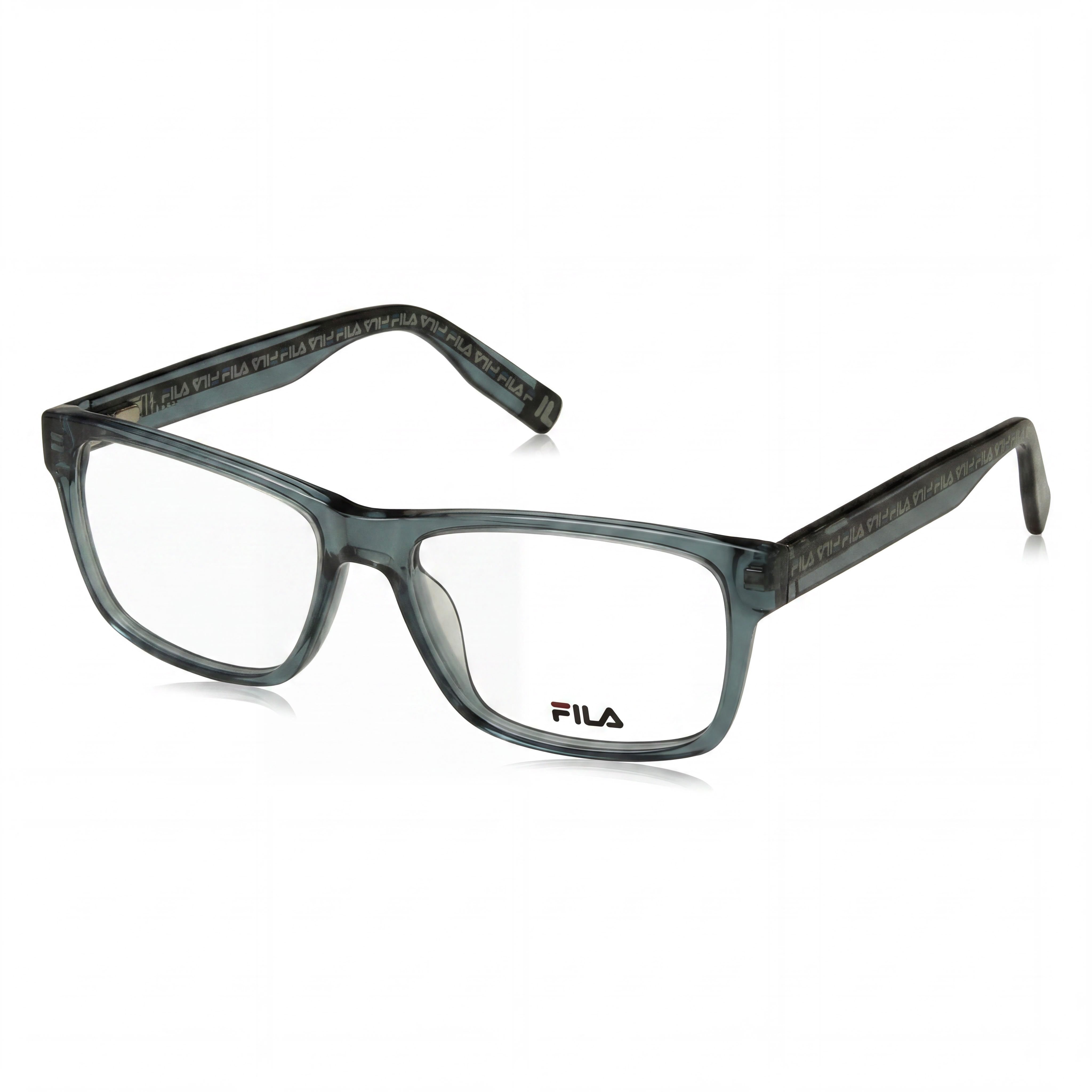 FILA Classic Men's Transparent Azure Cellulose Acetate Prescription Ready Eyeglasses with Clear Demo Lenses 52-15-145, Photo 1
