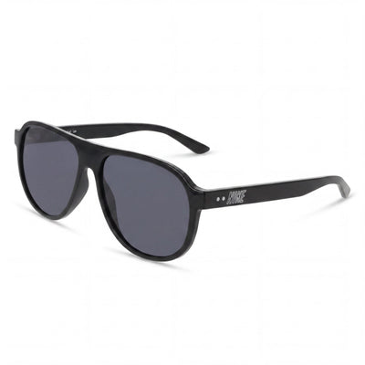 Gafas de sol Nike Vintage Icon unisex con montura de plástico gris y negro y lentes gris oscuro, 100 % protección UV, 59-15-145