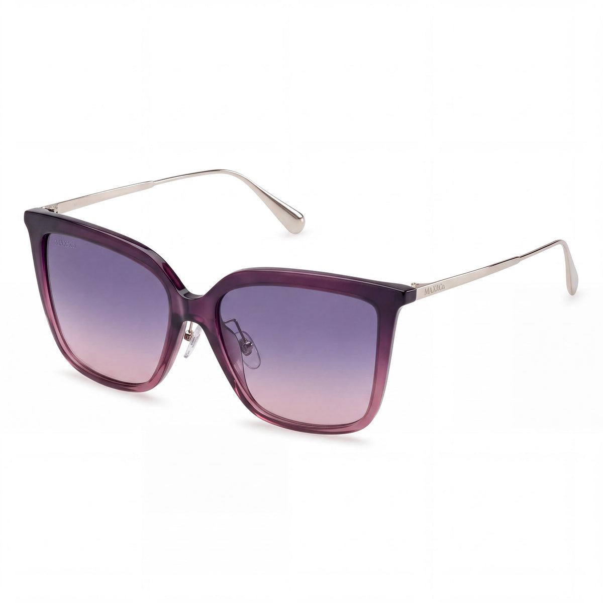 Max & Co. MO004371W55 Women's Casual Plastic Sunglasses Bordeaux Gradient Blue Non-Polarized 55mm, Photo 1