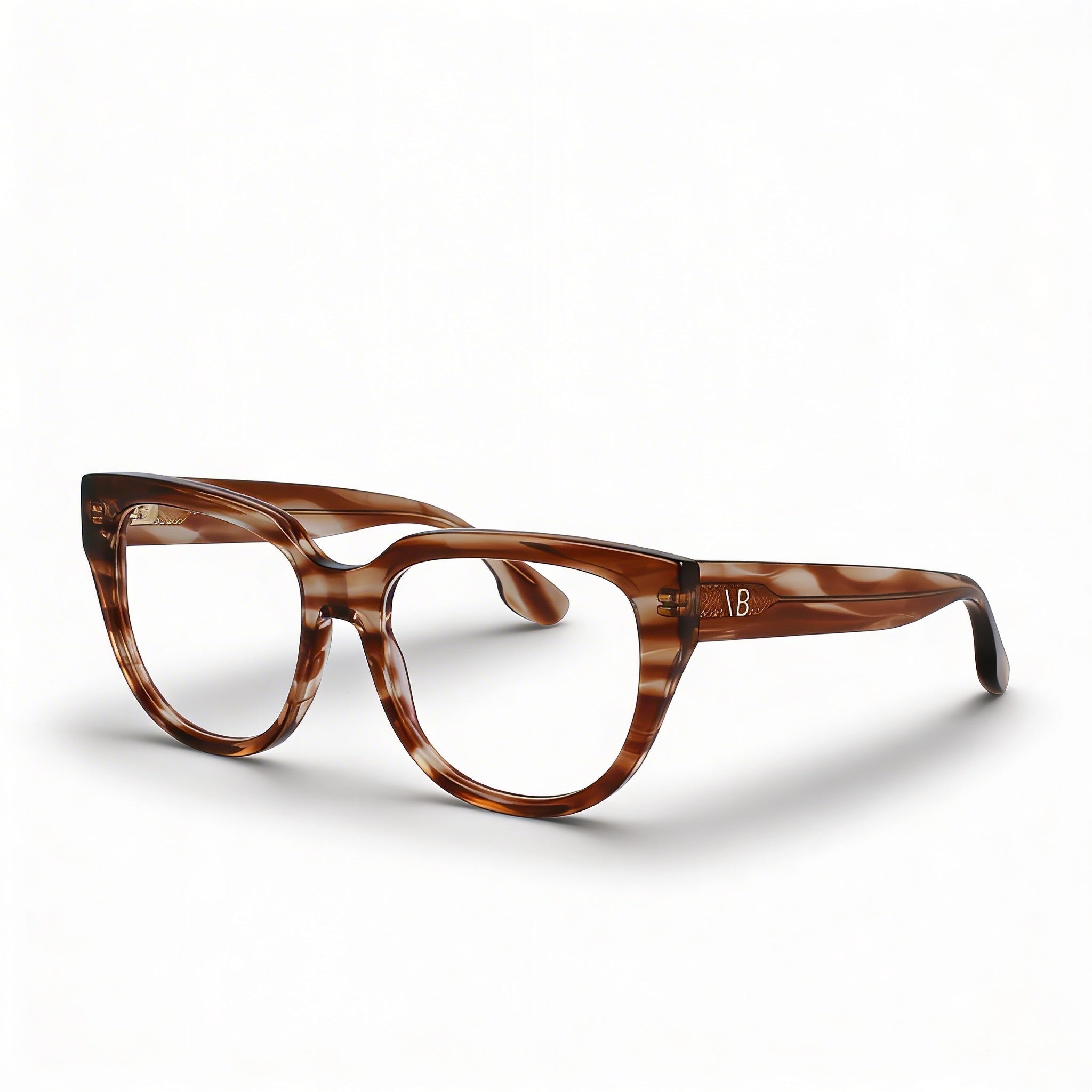 Victoria Beckham Vb2674 Gafas de Mujer de Rayas Marrones Aptas para Prescripción Tamaño 53-17-140, Photo 1