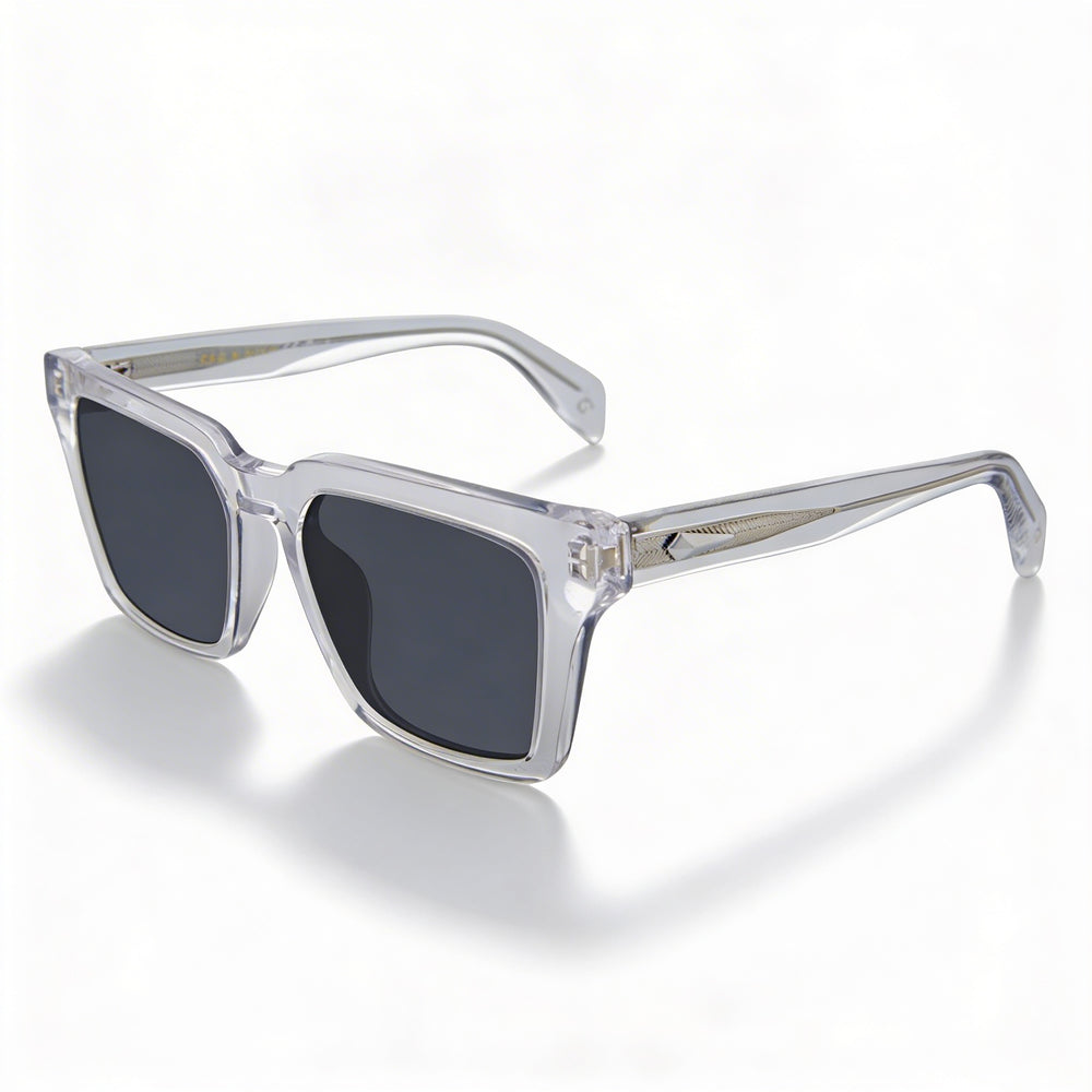 Rag & Bone Casual Men's Crystal Ecological oil Sunglasses with Grey Non-Polarized Lenses 52-19-145mm