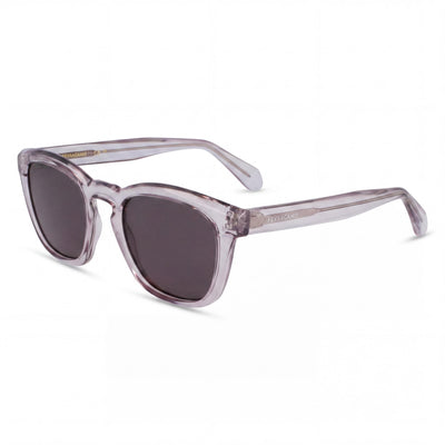 Ferragamo Sf2040se Men's Acetate Rectangle Transparent Grey Sunglasses with Polycarbonate Lenses 50mm UV 400