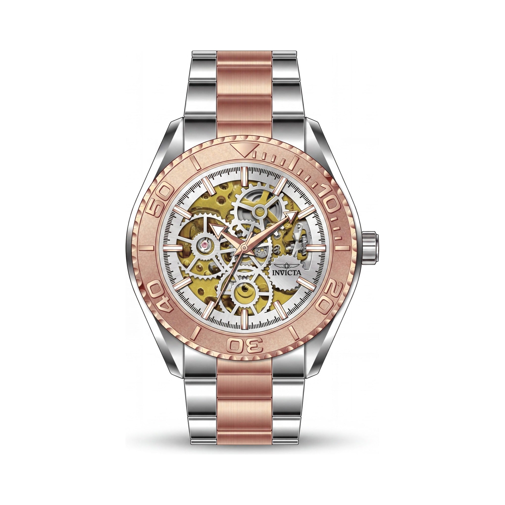 Invicta Objet D Art 69763 Reloj automático unisex con esfera plateada y caja de acero inoxidable, 43 mm, Photo 1